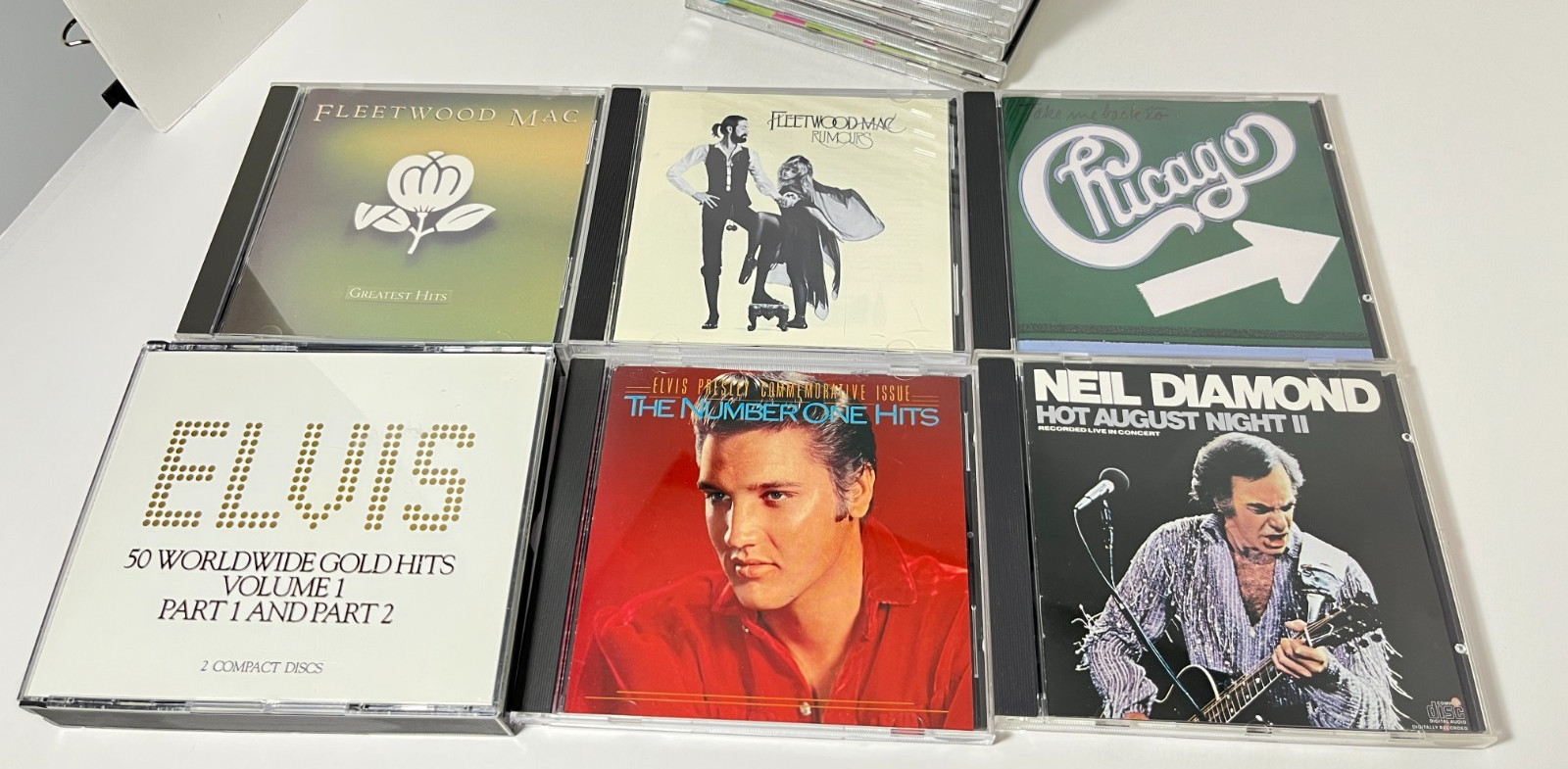 Vtg Lot 40 CD Mixed Music, See List 70-90's Elvis ,Elton, Diamond, Beatles++