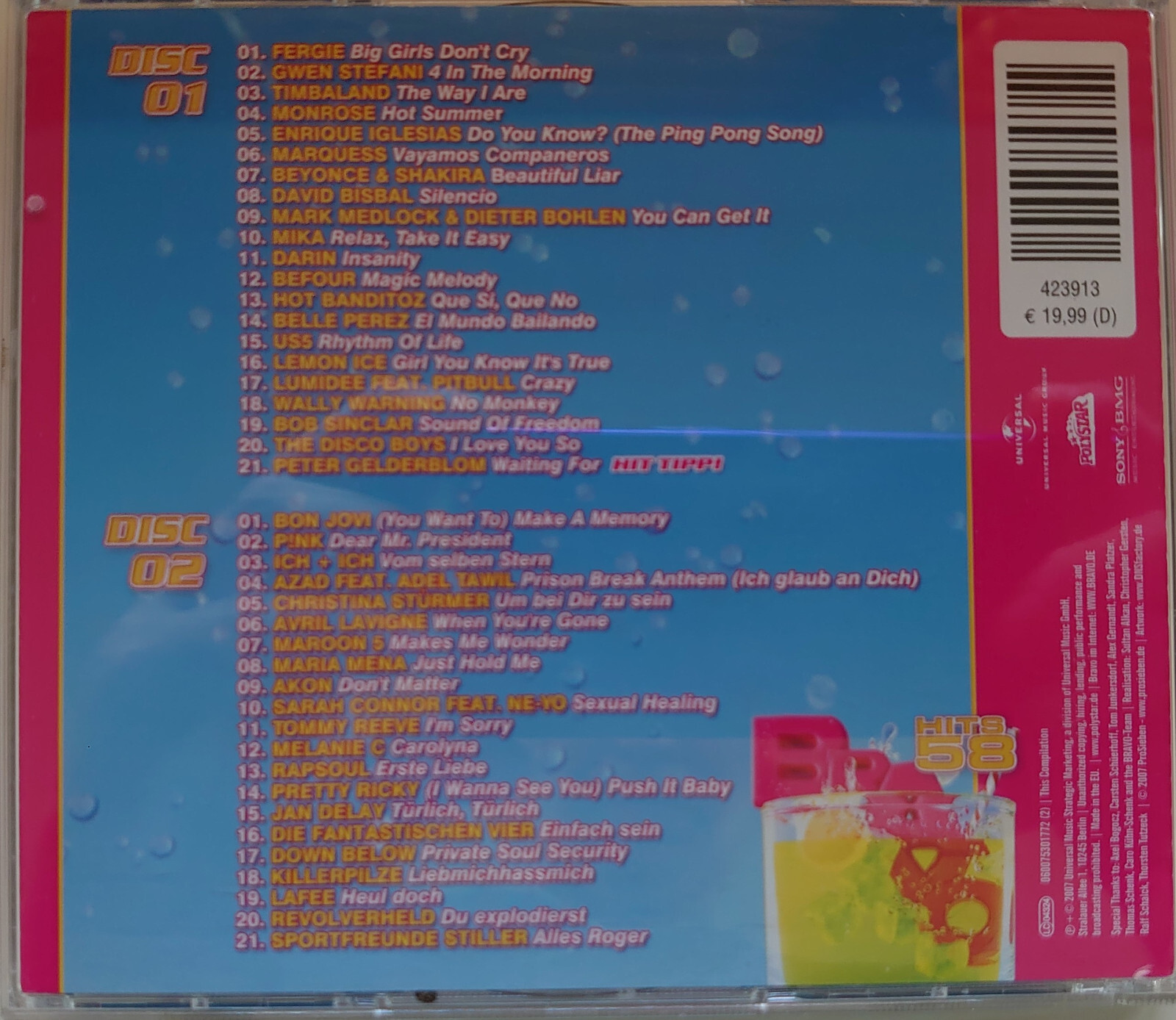 Bravo Hits 43-46-48-51-54-58-61-76 Music CD Bundle