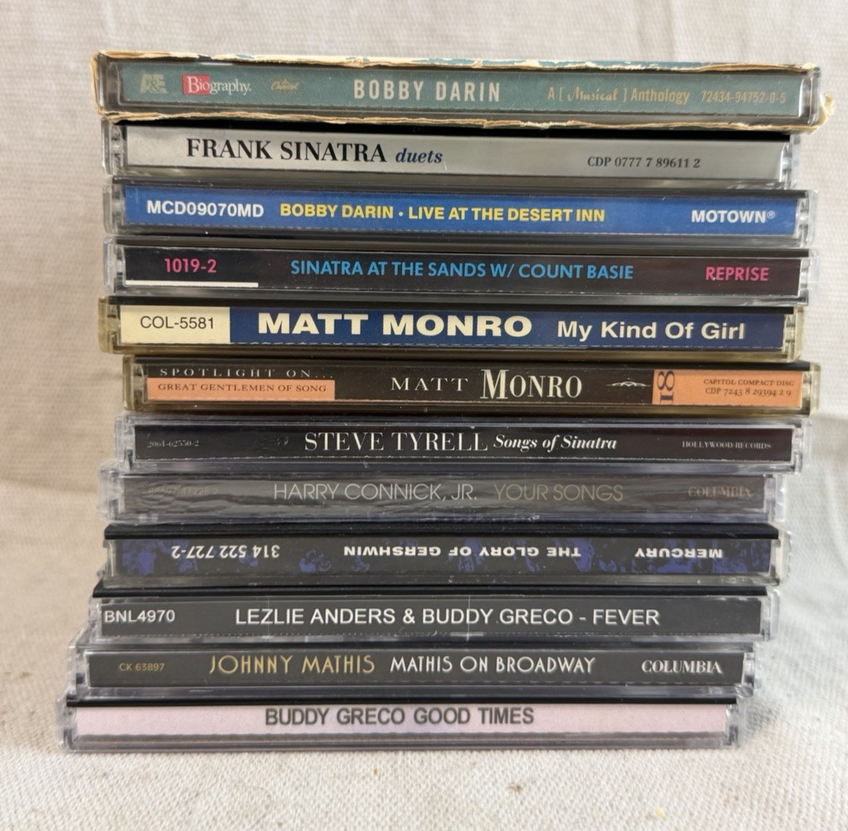12 Vocal Jazz CD Lot: Sinatra, Bobby Darin, Matt Monro, Harry Connick Jr + More