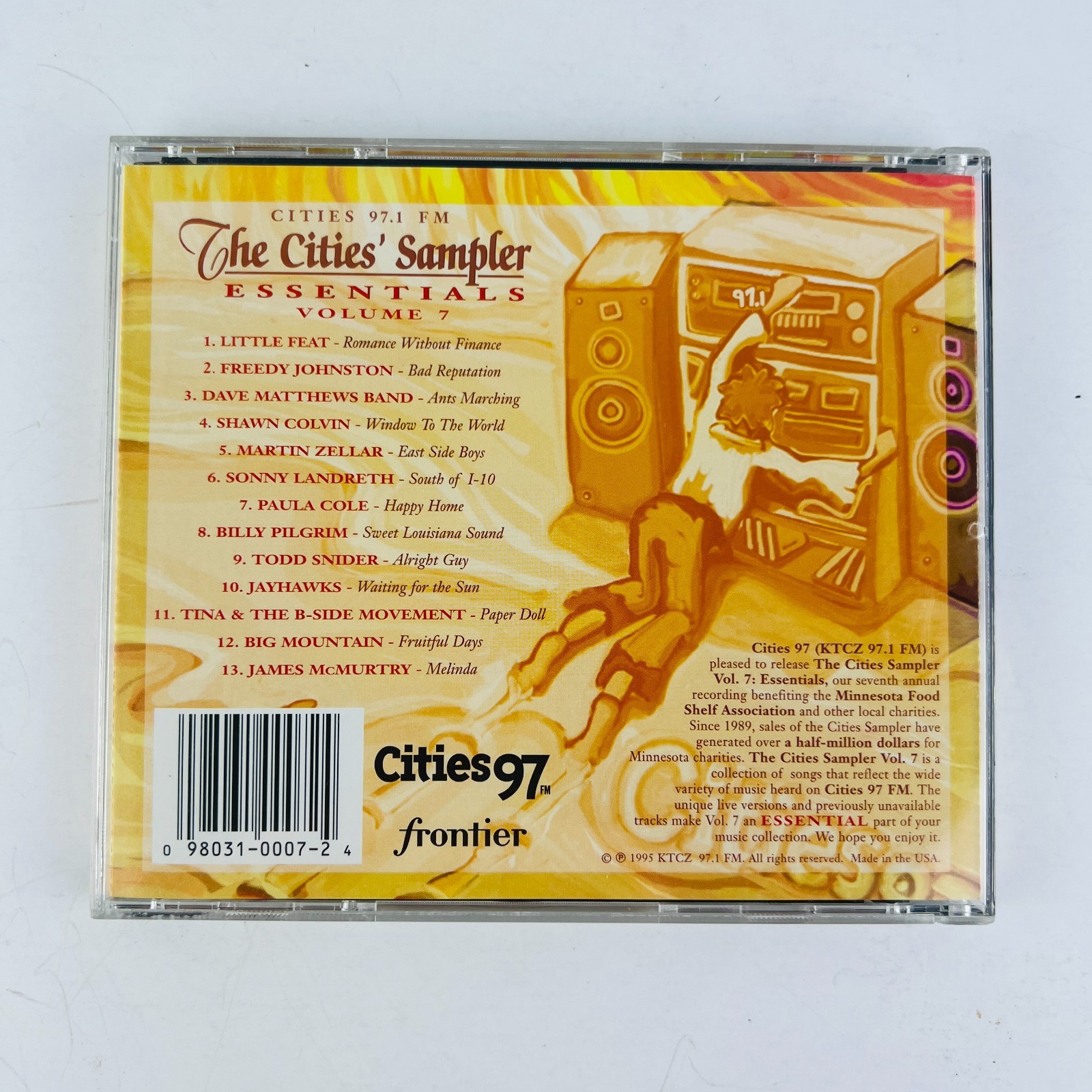 The Cities 97 FM Sampler: Essentials Volume 7 1995 CD Cities 97.1 KTCZ-FM