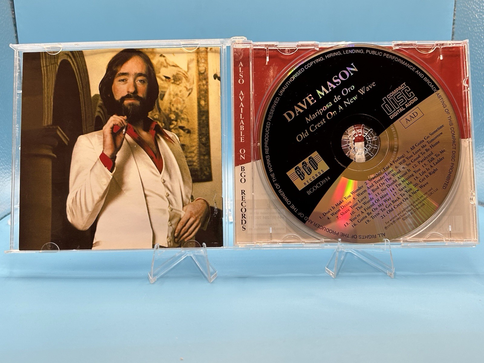 DAVE MASON - MARIPOSA DE ORO/OLD CREST ON NEW WAVE (CD 2010) NEW *21 TRACKS*