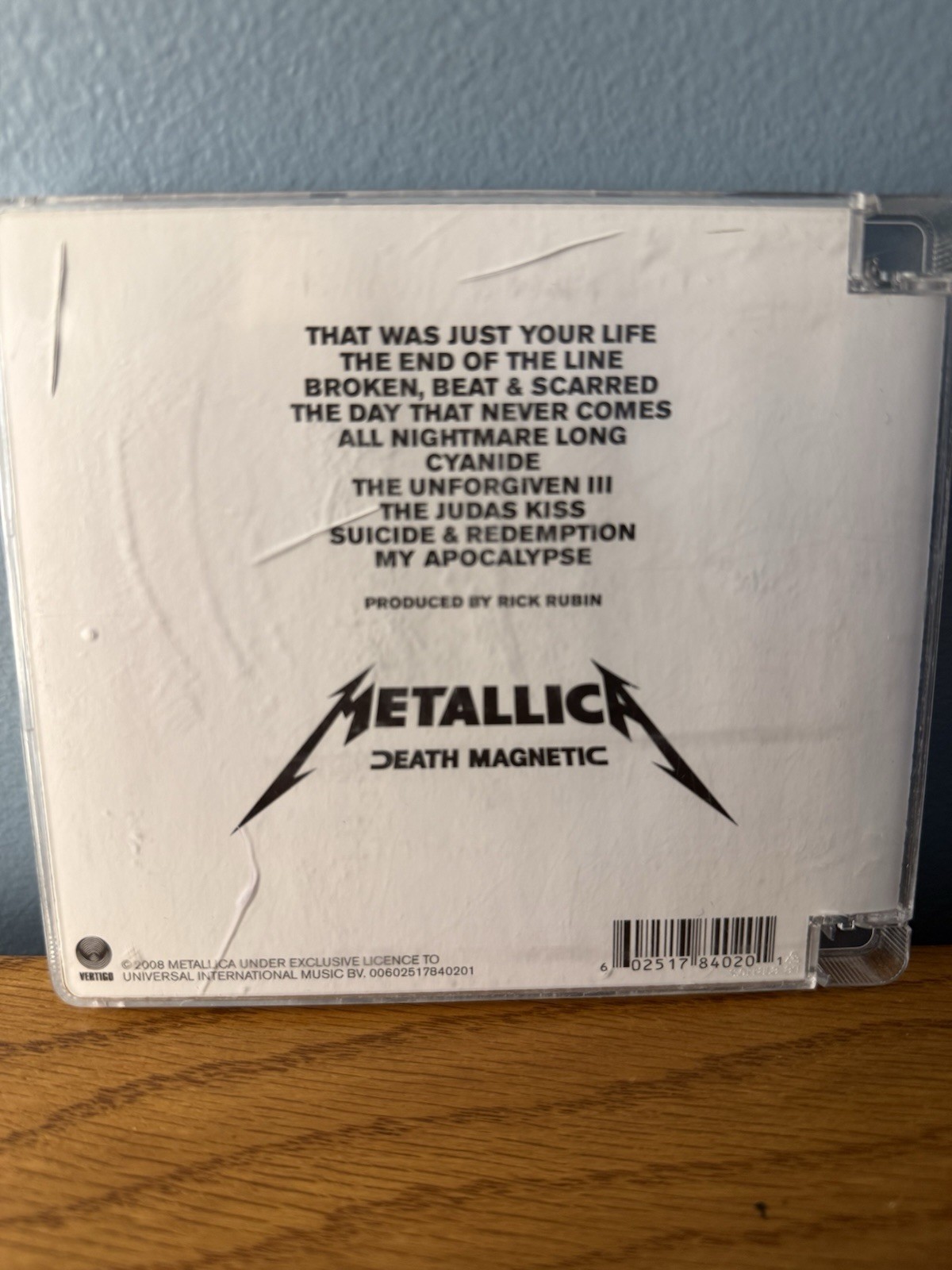 Metallica Death Magnetic CD 2008 Vertigo