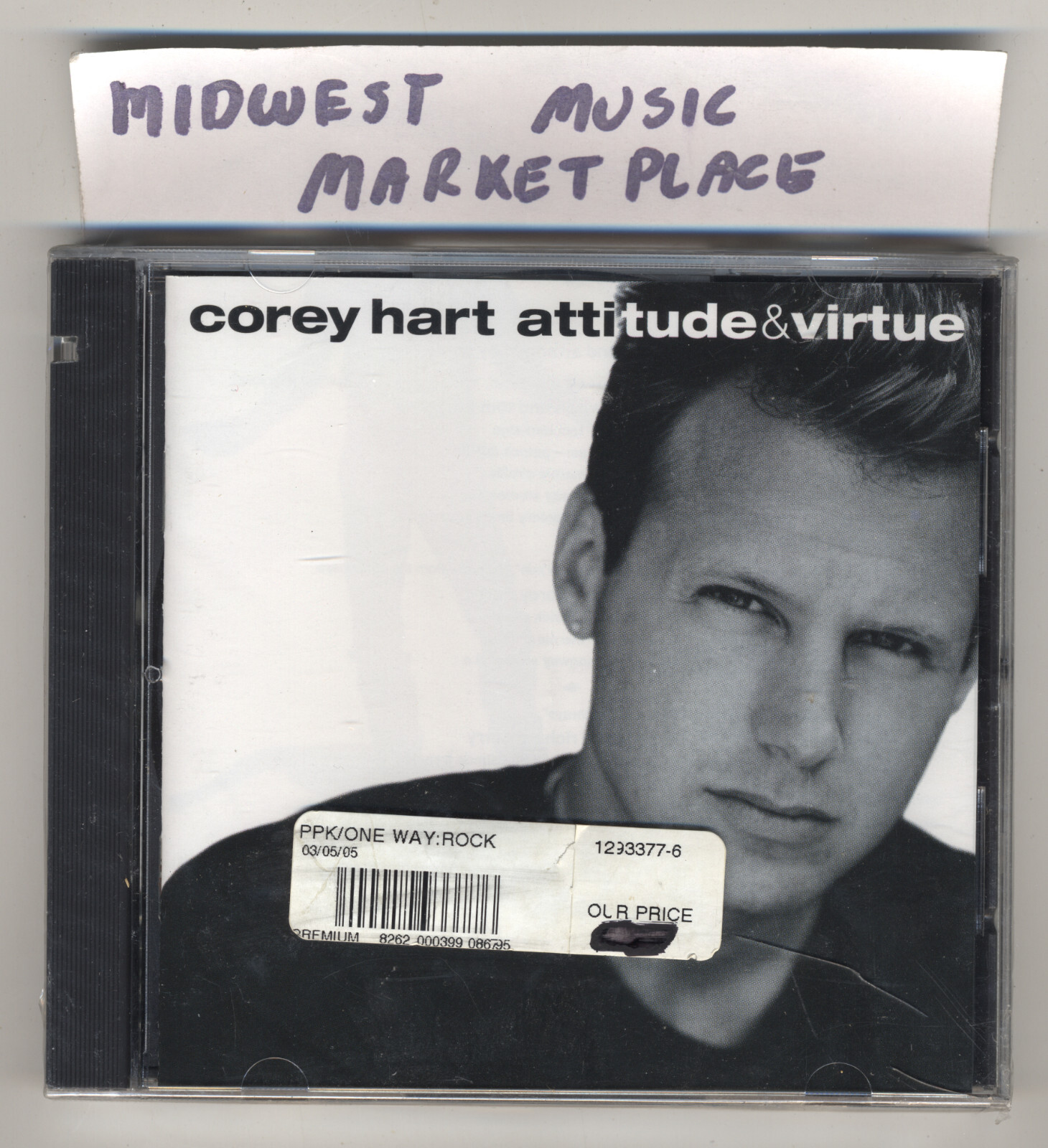 Corey Hart - Attitude & Virtue - Sealed CD - Love And Money Back In The Hand
