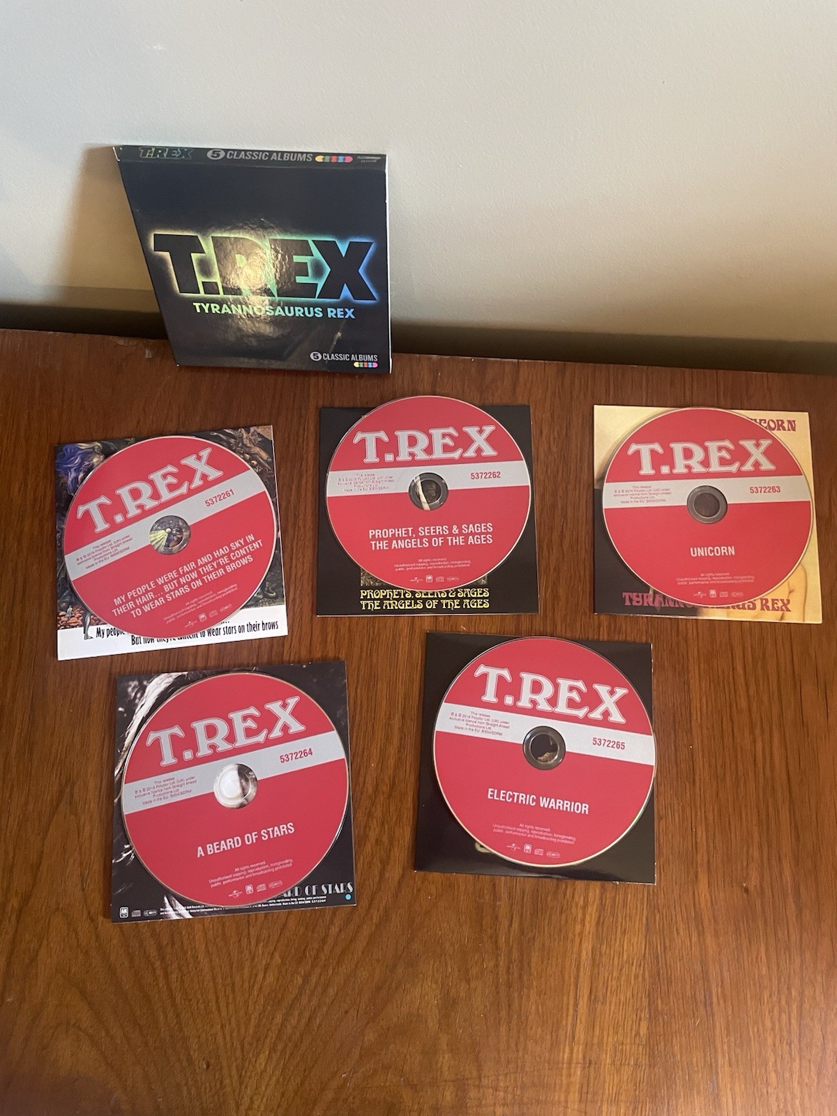 T.Rex Tyrannosaurus Rex 5 Classic Albums 2016 Spectrum Music