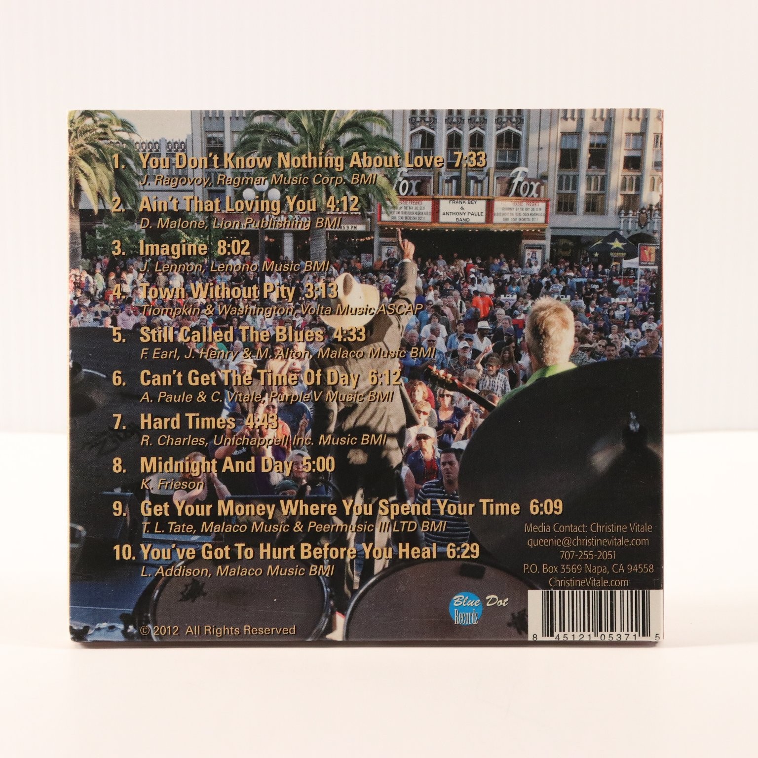 Frank Bey – You Don't Know Nothing CD 2012 Live with Anthony Paule Band Blue Dot