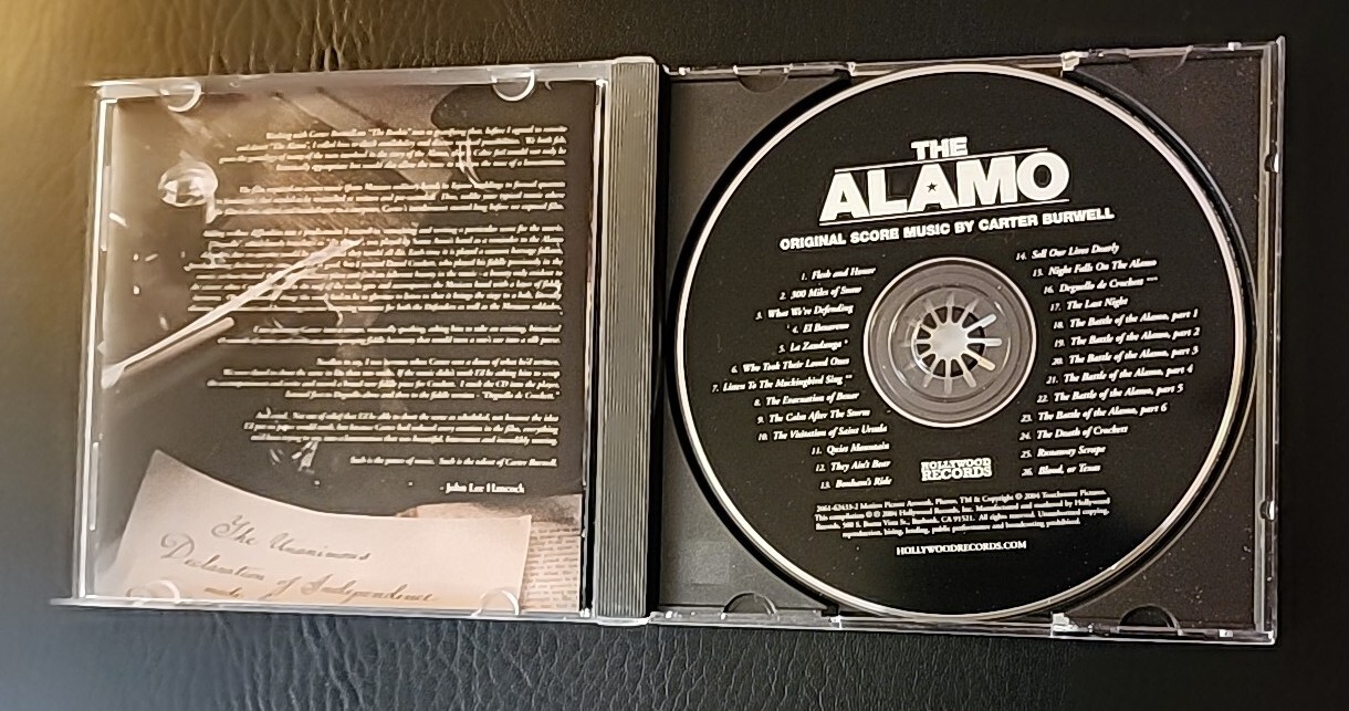 Alamo Original Score CD - CARTER BURWELL (2004, Hollywood Records / Touchstone)