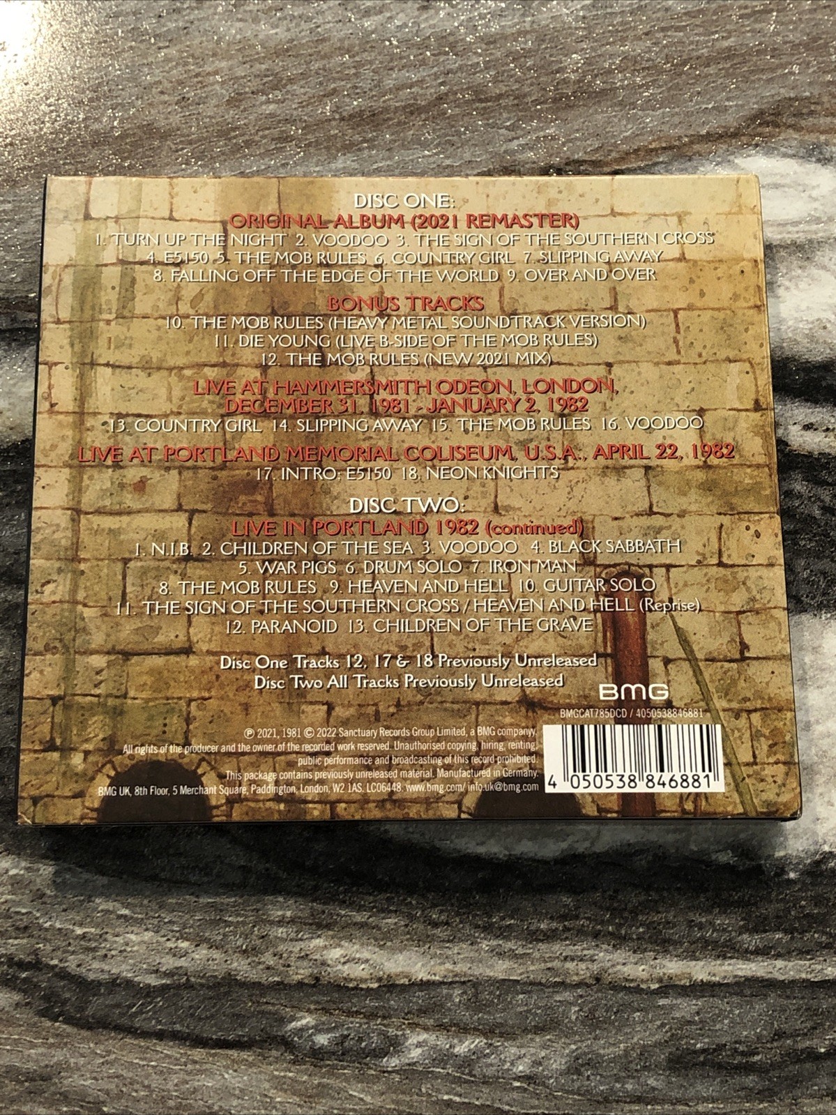 Black Sabbath Mob Rules 2022 CD 2 Disc Set Remastered Expanded Dio Like New