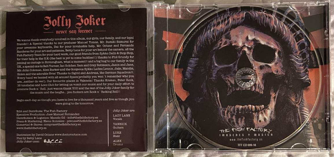 JOLLY JOKER NEVER SAY FOREVER CD NEW/MINT/RARE!