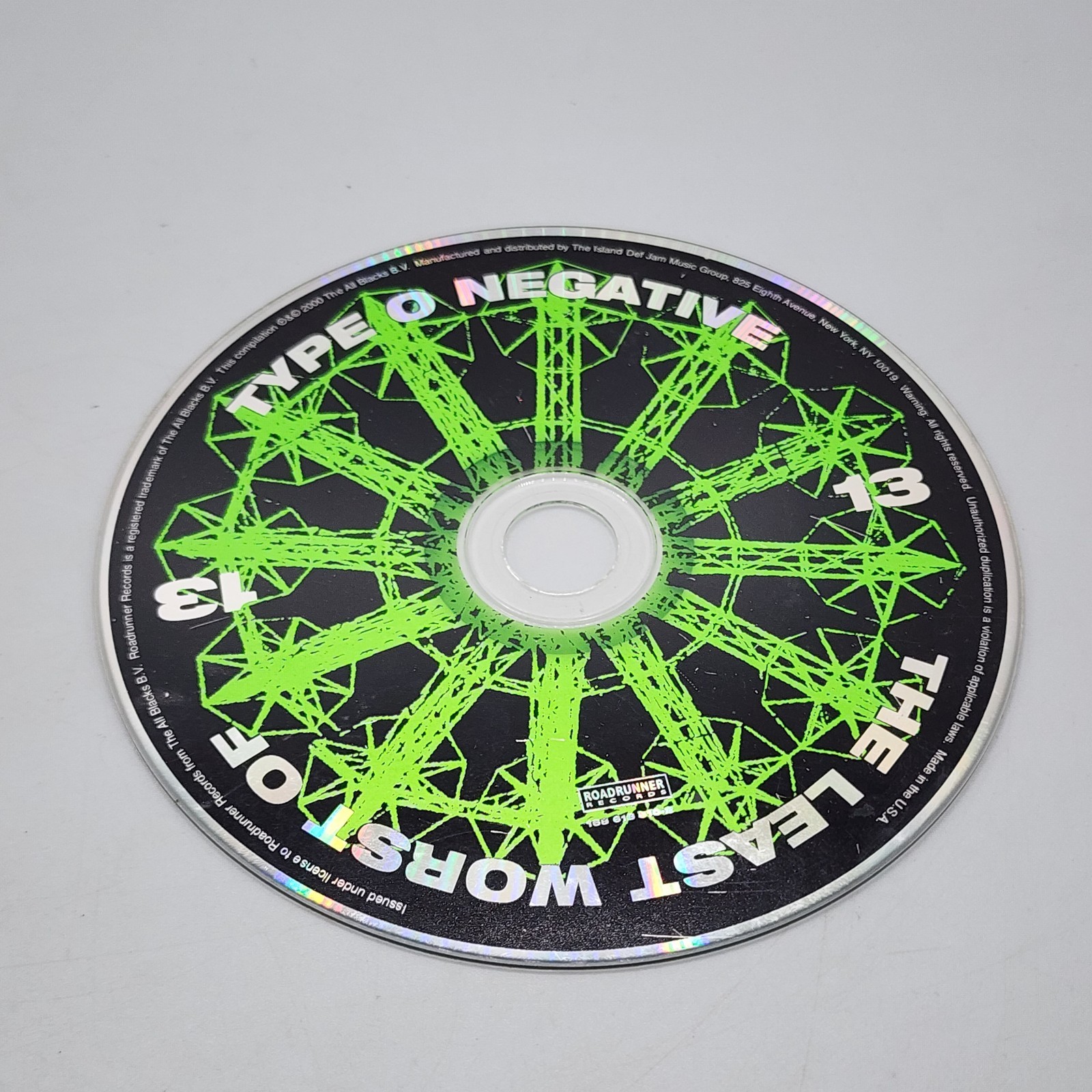 Type O Negative - The Least Worst of (CD, 1991/2000) Not Working / Read