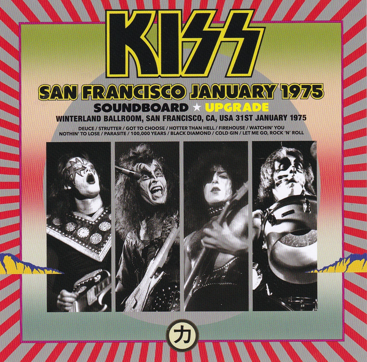 KISS - SAN FRANCISCO JANUARY 1975 UPGRADE (1 x CD) - RARE JAPANESE DISC !