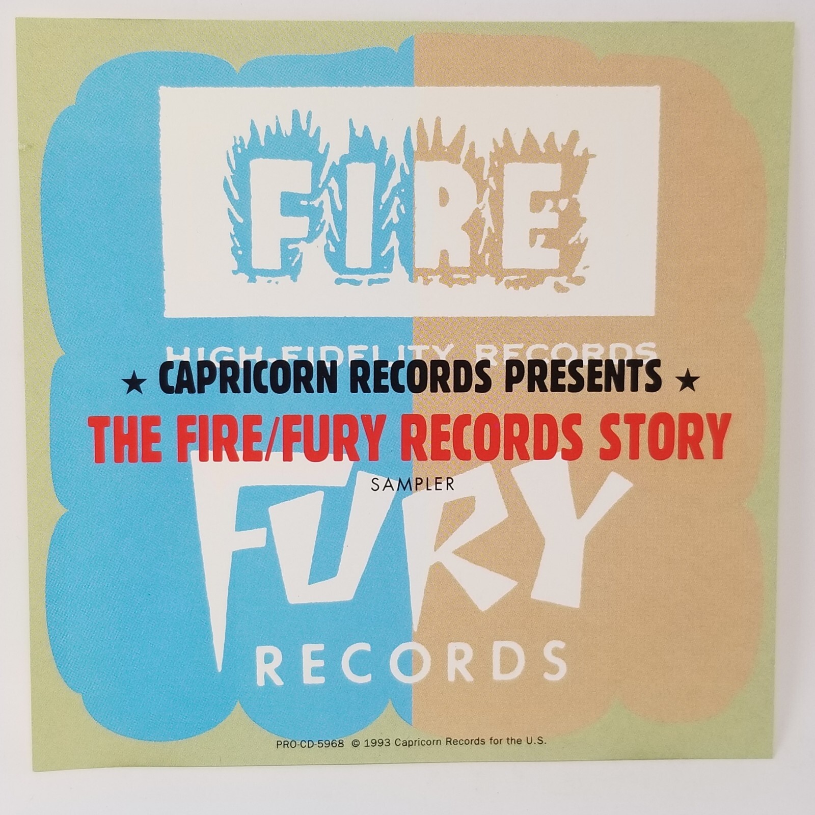 Fire Fury Records Story CD Near Mint - Case Mint + Free Outer Sleeve