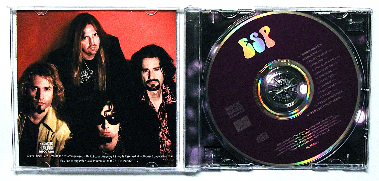 ESP (Eric Singer Project) CD 1999 Rock Hard USA *RARE* Bruce Kulick KISS