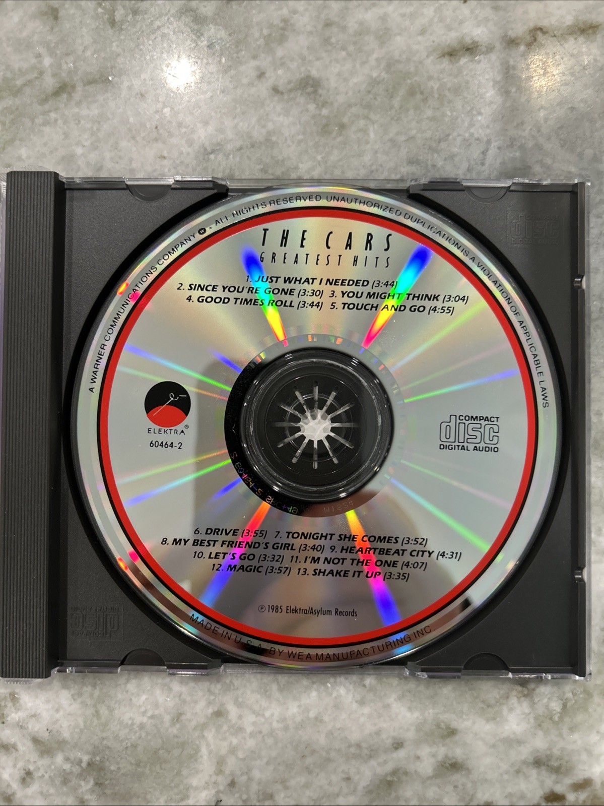 The Cars Greatest Hits ~ The Cars ~ Electronic ~ CD ~NEAR MINT