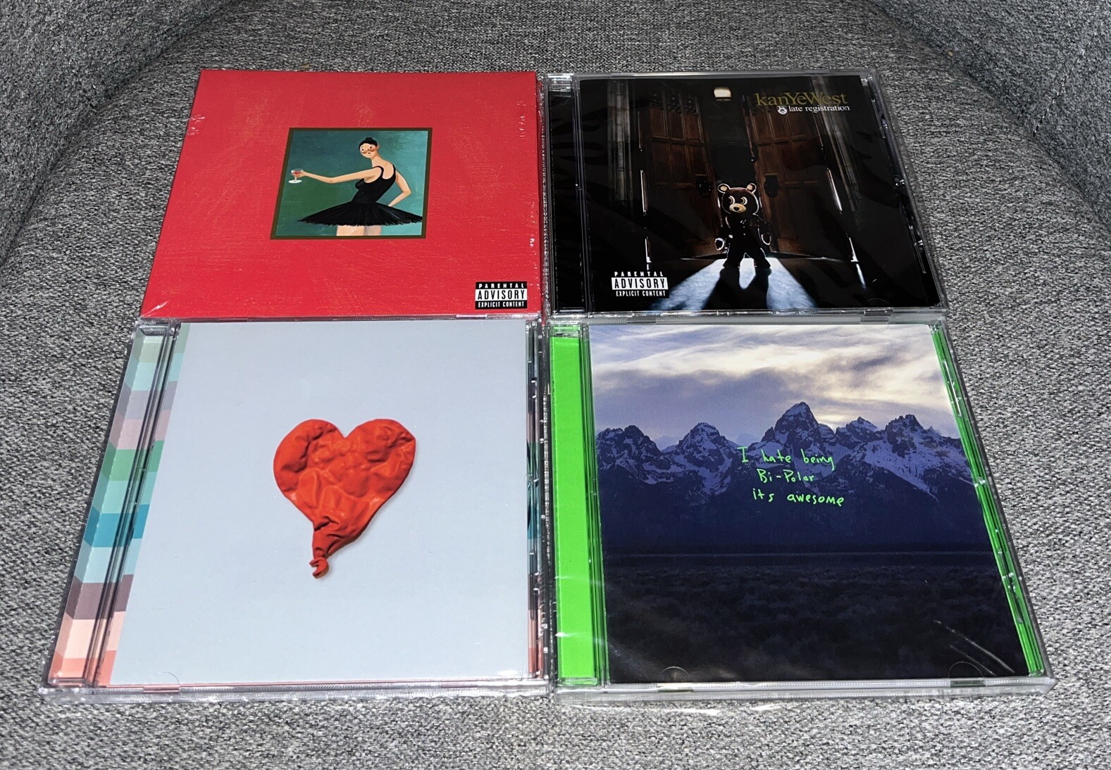 Kanye West 4 CD Lot My Beautiful Dark, Late Registration, 808s, Ye