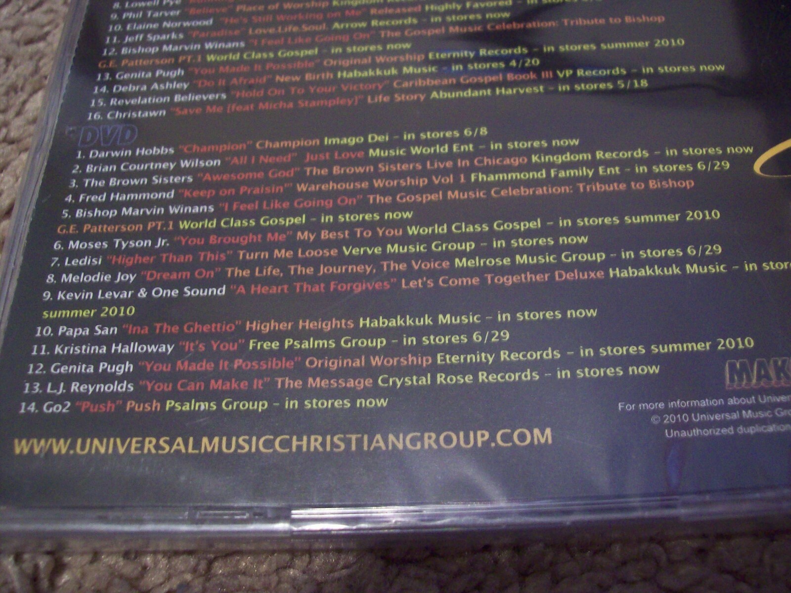 Universal Music Christian Group - 2 CD Lot Make A Joyful../Sing Shout Celebrate