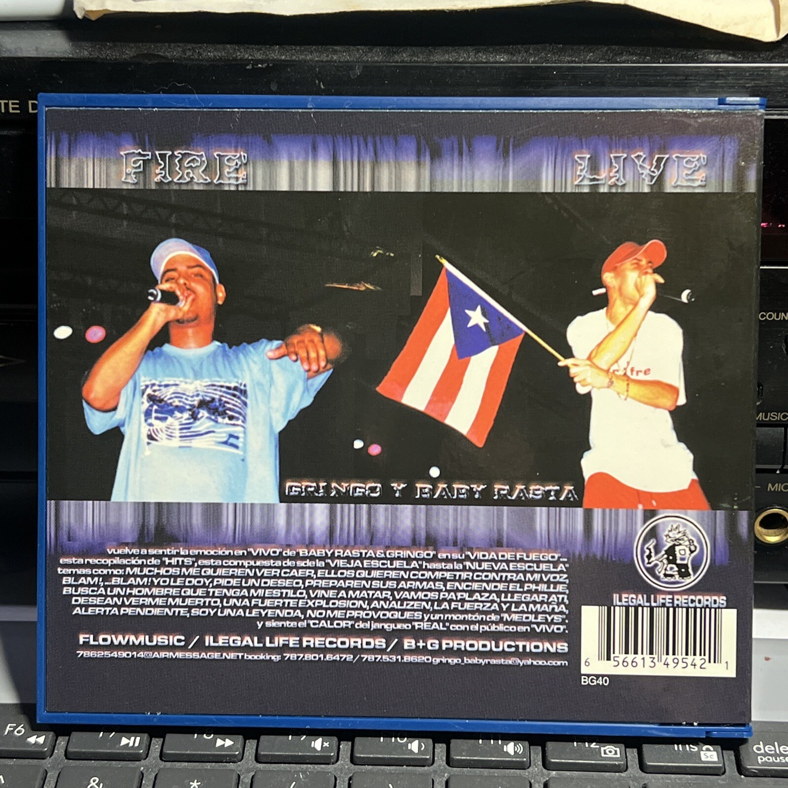CD - Fire Live Baby Rasta & Gringo (CD, Nov-2003, Universal)*
