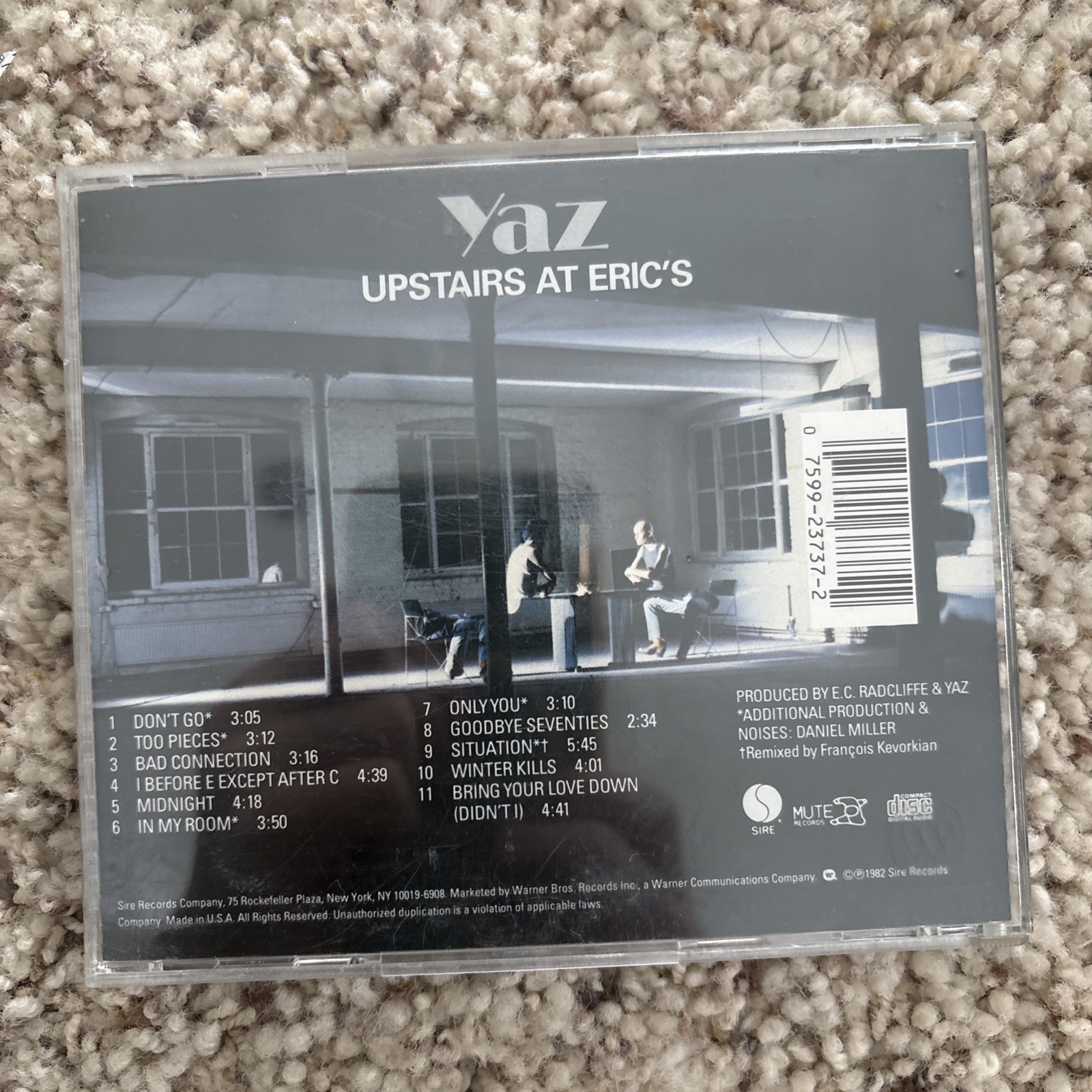 Upstairs At Erics - by Yaz - CD