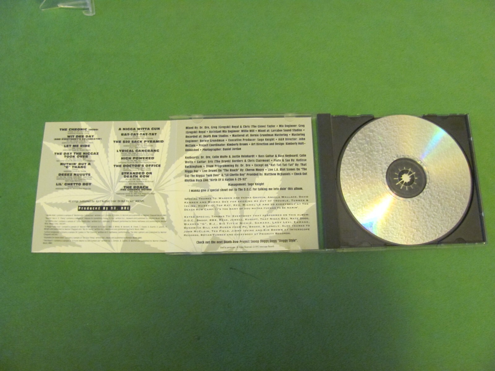 Dr. Dre The Chronic 1992 Interscope Records P2 57128 1st Edition BMG CD. USA.