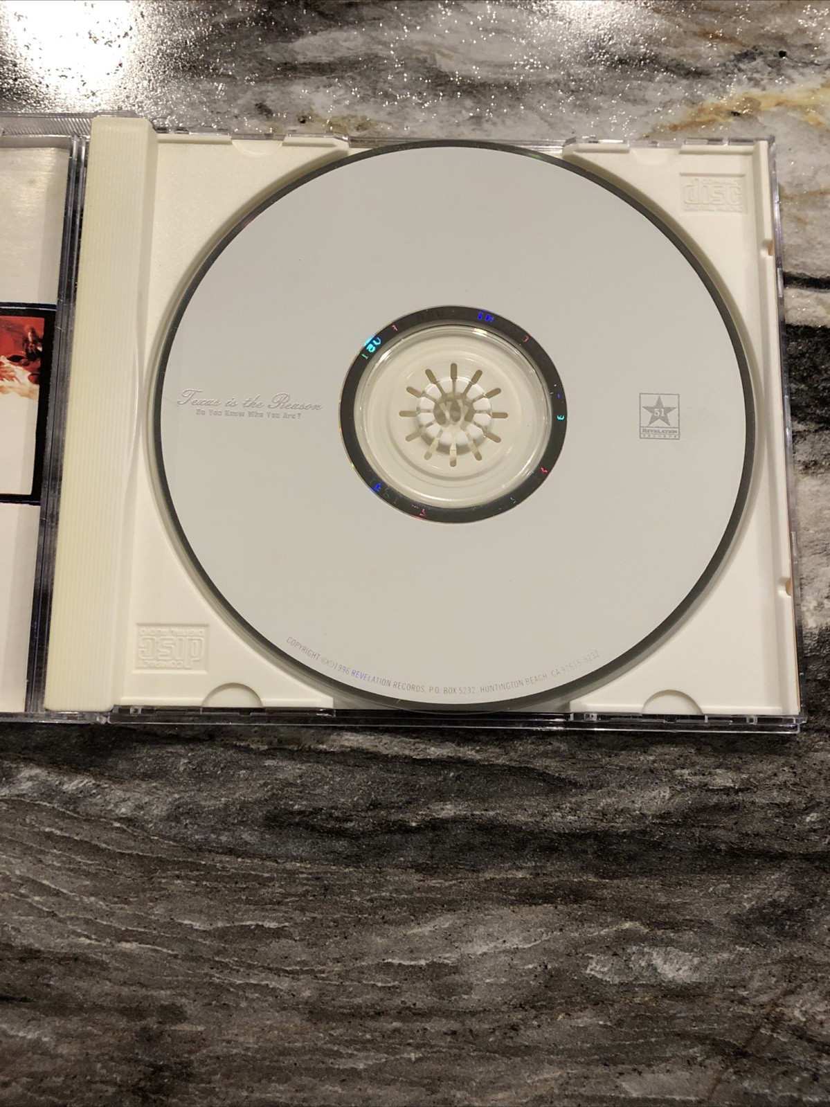 Texas Is The Reason Do You Know Who You Are 1996 CD See Pics & Description 4 Con