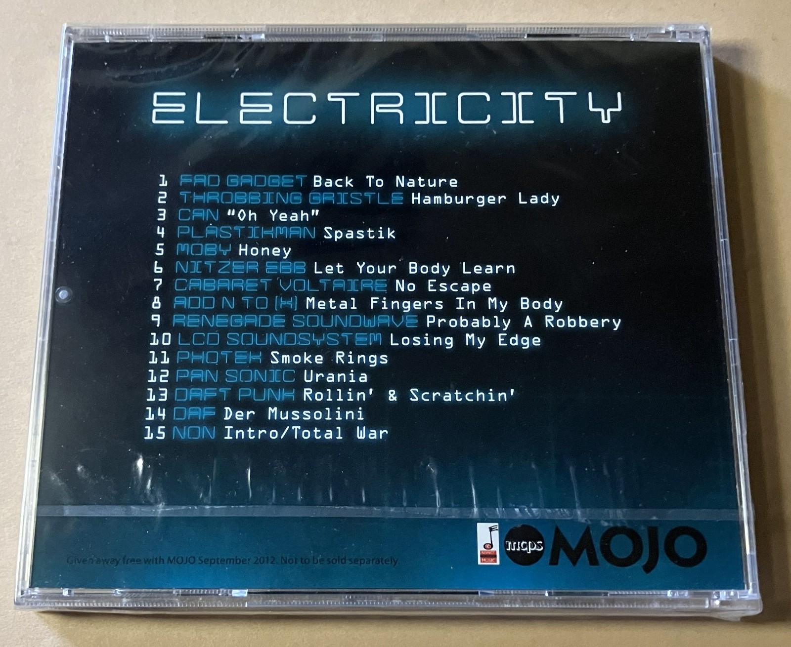 "ELECTRICITY" sealed compilation CD (MOJO Magazine, September 2012)