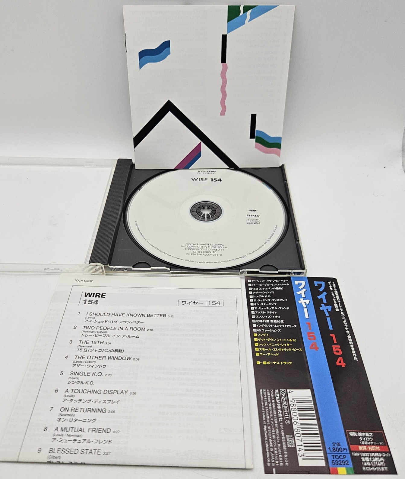 WIRE 154 Japan CD TOCP-53292 w/OBI 5bonustracks 18tracks Remastered 2003 (1979)