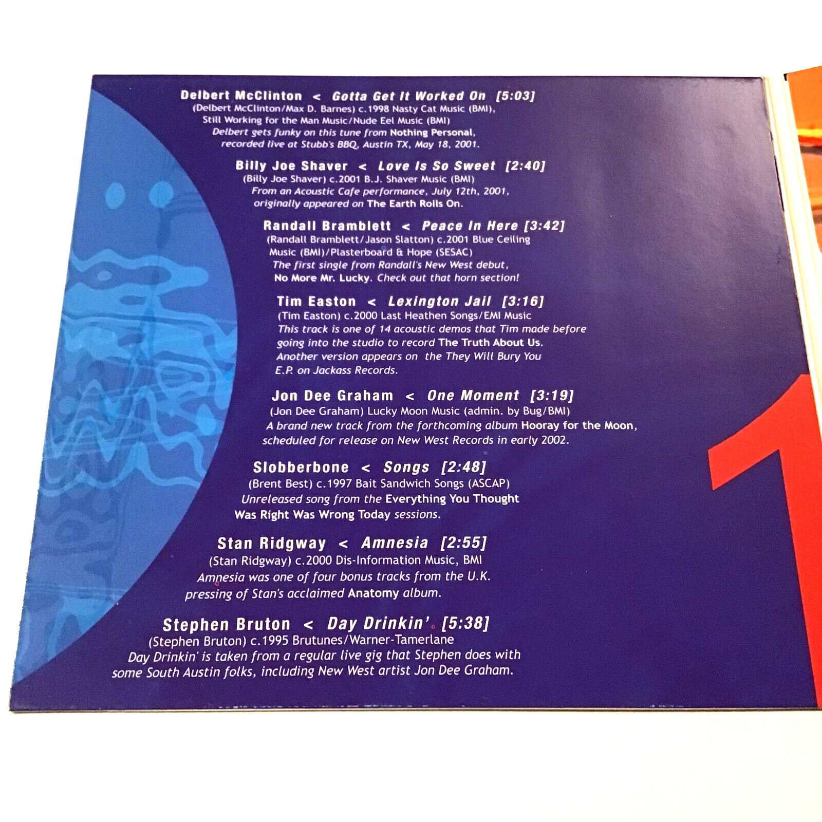 New West Records 1 Compilation CD 2001 Various, Delbert McClinton, Tim Easton