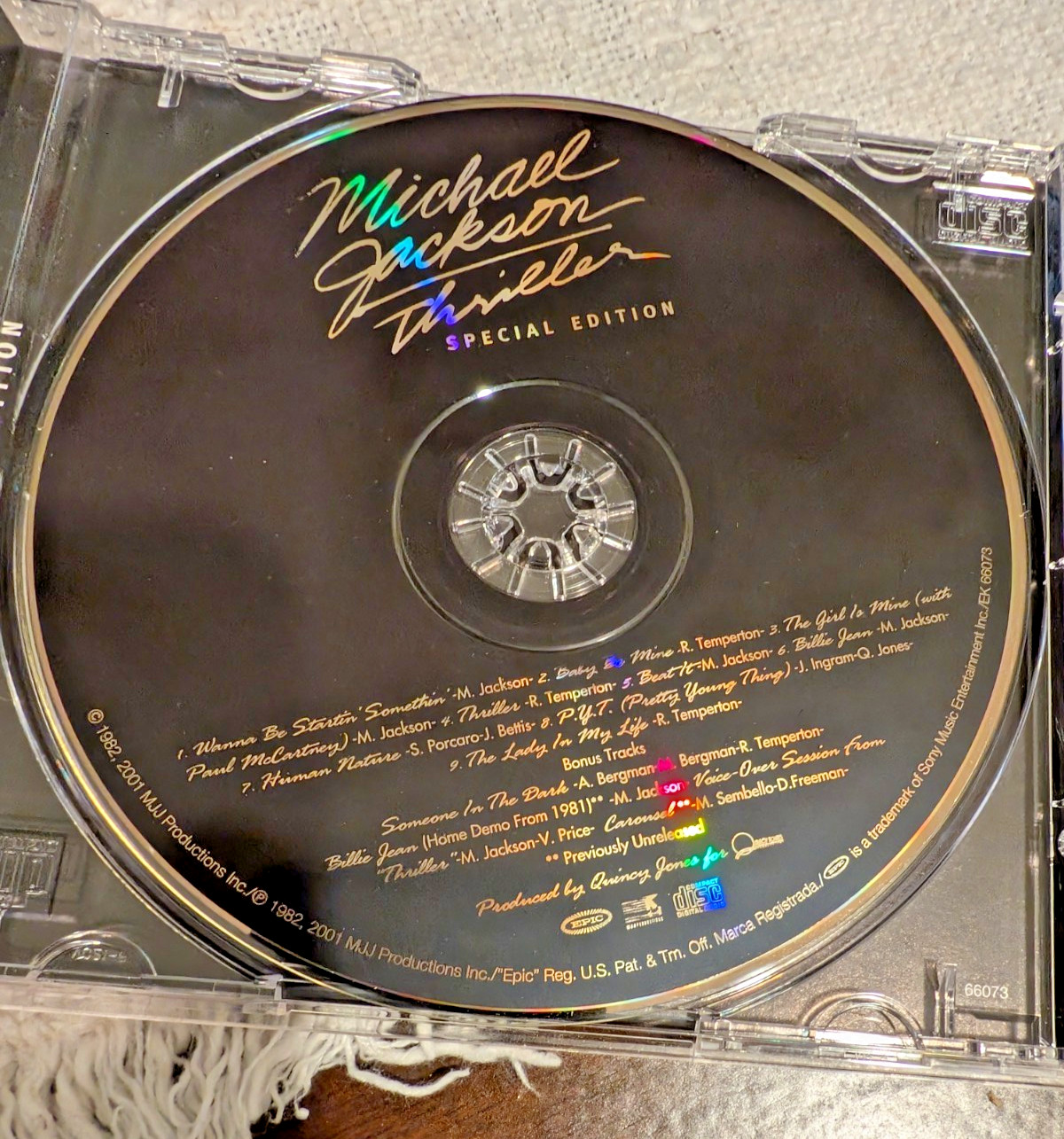 Michael Jackson Thriller Special Edition Gold MINT CD 2001