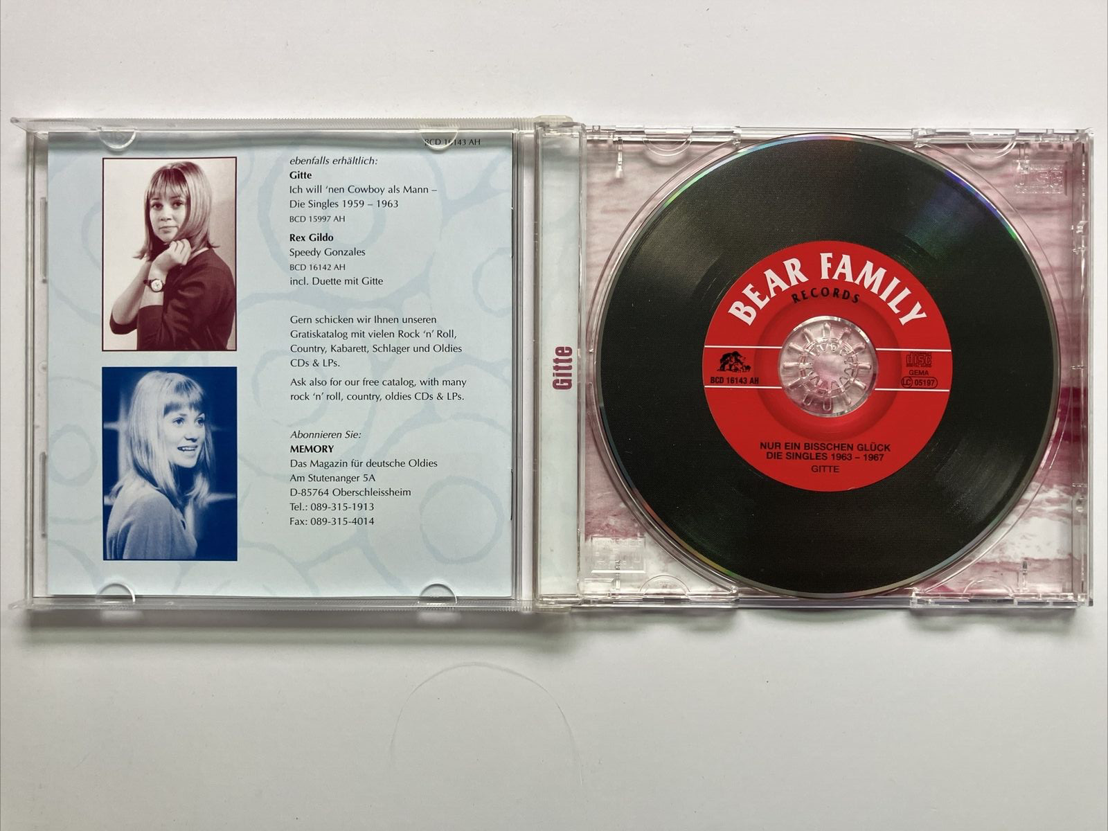 Gitte CD - The Singles 1963-1967 - Bear Family Records - Like New Condition
