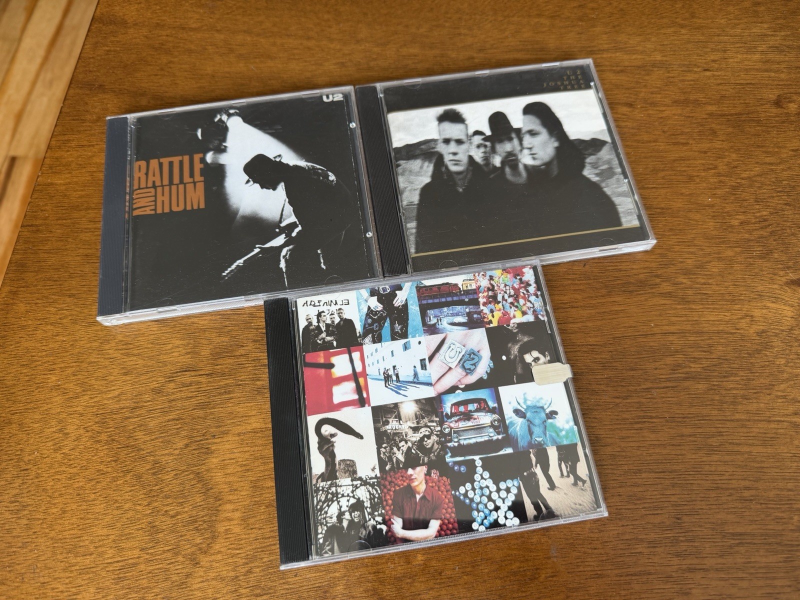 U2 CDs lot of 3 The Jushus Tree Rattle & Hum Auchtung Baby VtG to EX Discs
