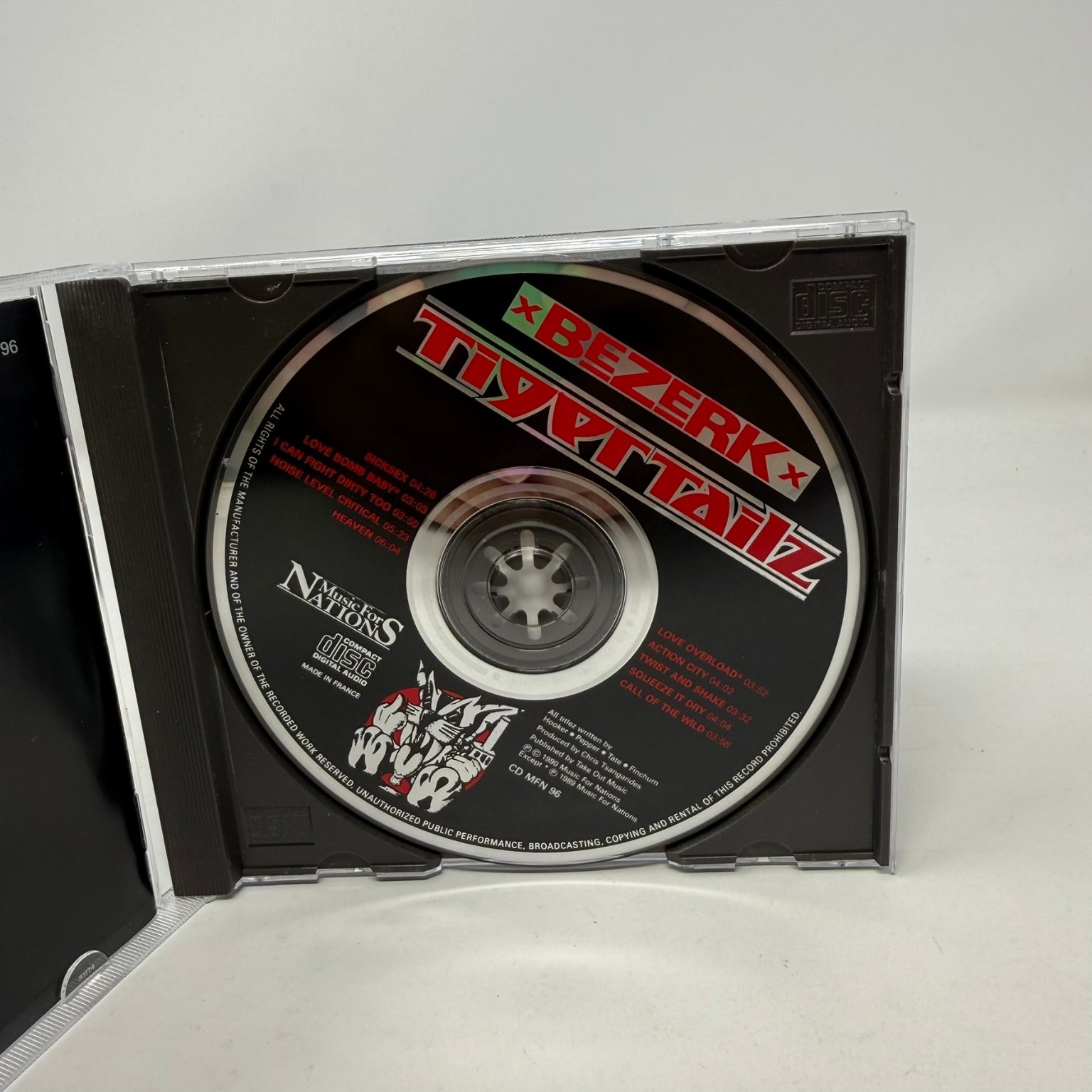 Tigertailz – Bezerk (CD, 1990) Glam Hair Metal Music For Nations France - Photos
