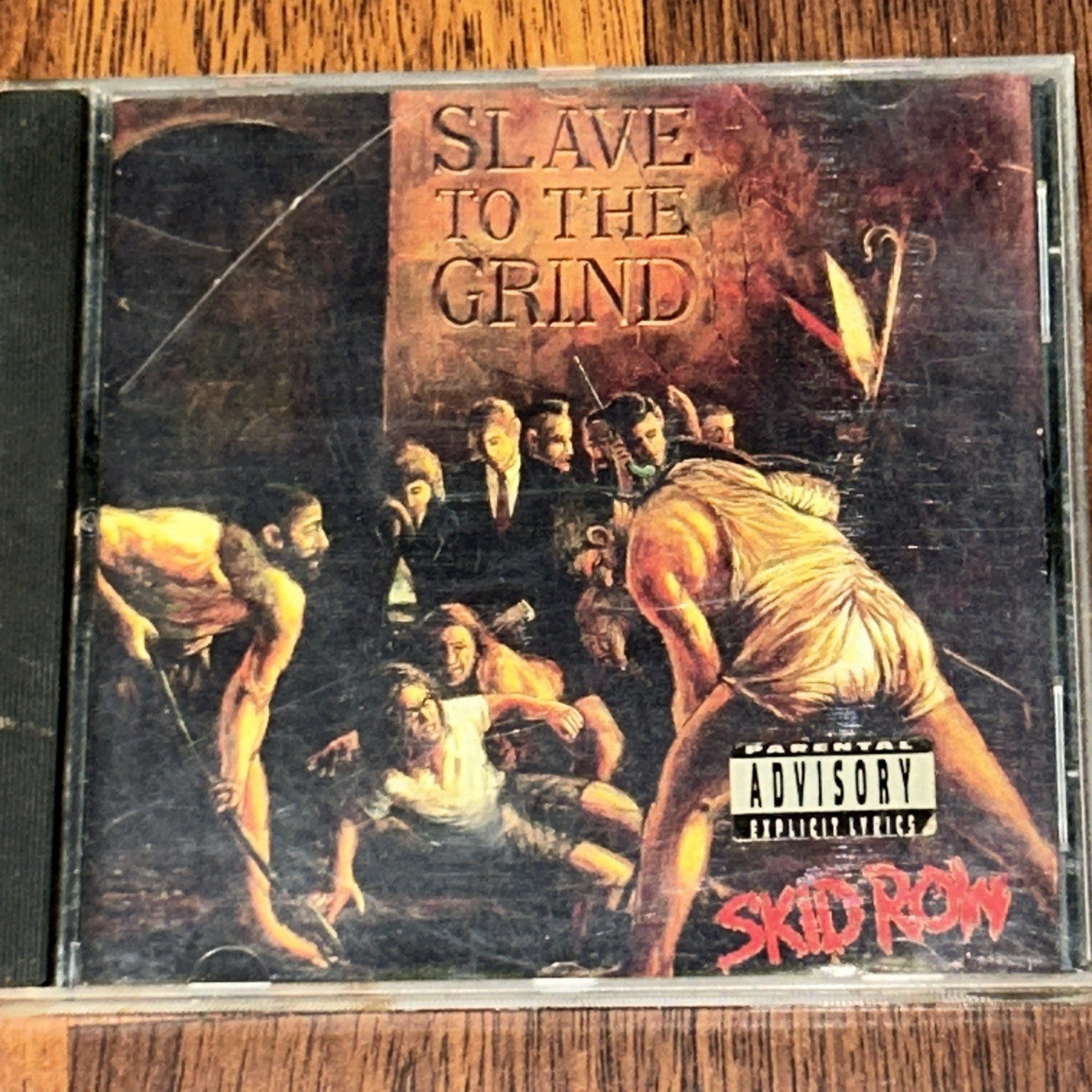 Skid Row 2 CD Lot Slave to the Grind 1991 Skid Row Self Titled 1989 Atlantic