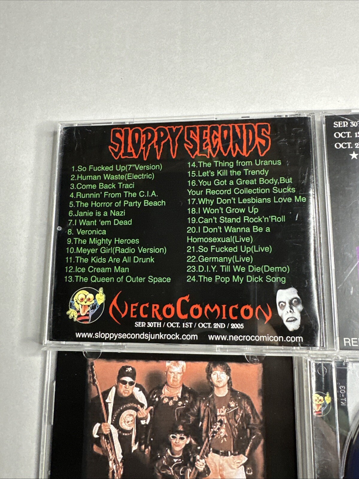 SLOPPY SECONDS Rock CD NecroComicon 2005 limited edition compilation ULTRA RARE