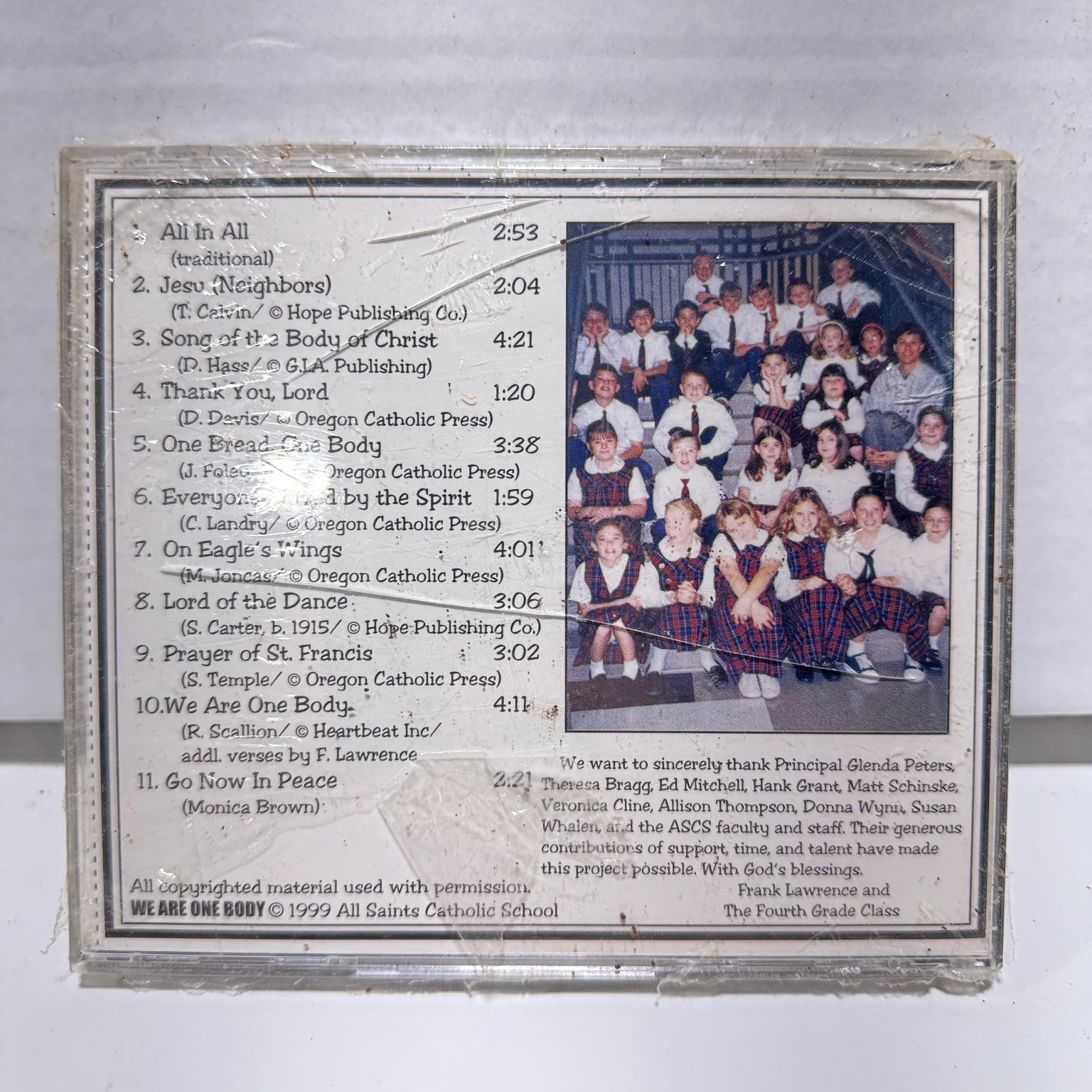 All Saints Catholic School - We Are One Body CD 1999 Religious Gospel