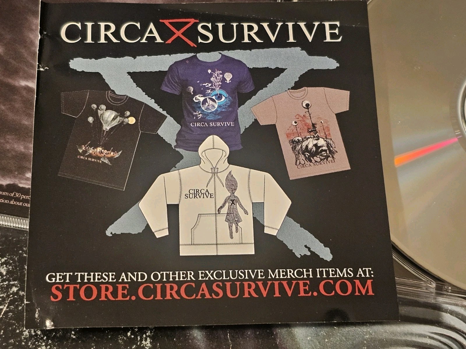 CIRCA SURVIVE- Blue Sky Noise Deluxe CD Slipcase Merch Ad Atlantic 2010