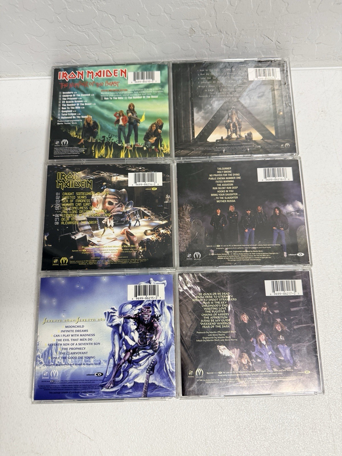 Iron Maiden CD Lot 6 Enhanced CDs Number of the Beast Fear of the Dark X Factor