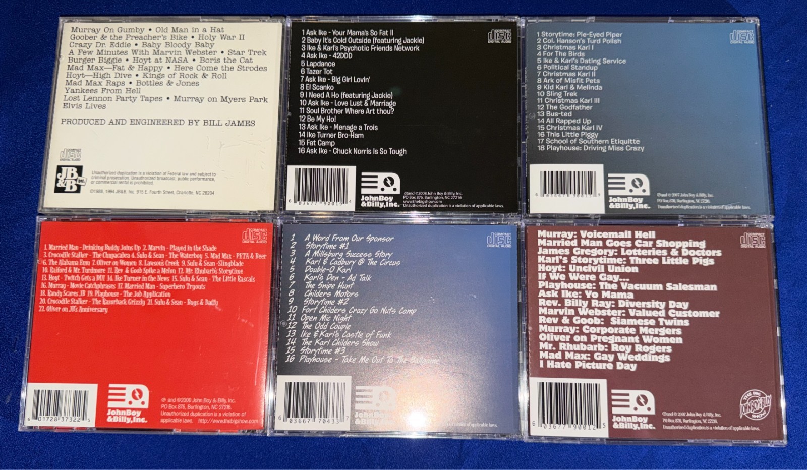 LOT-(11) John Boy & Billy (Radio Show) CD Best of/Songs/Xmas/Science/Karl/Ike