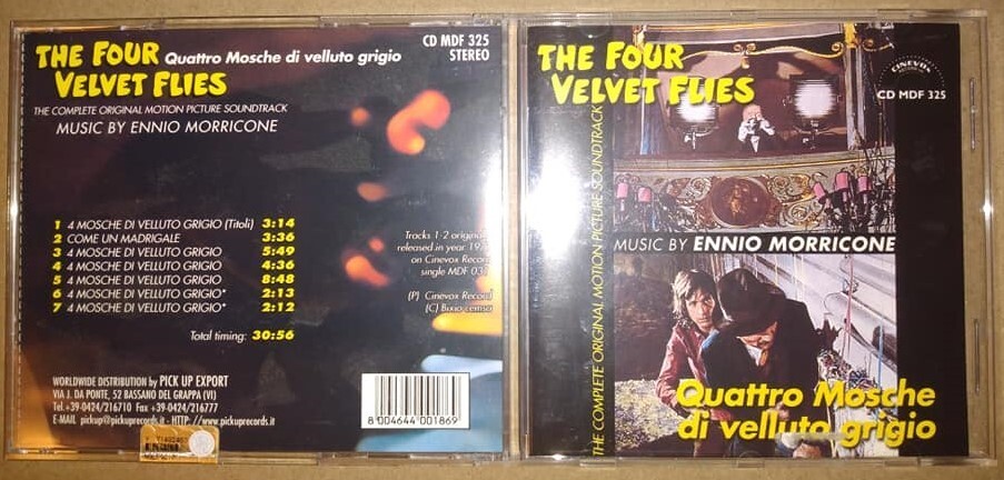 OOP - Import CD - THE FOUR VELVET FLIES - Ennio Morricone - Cinevox - ITALY