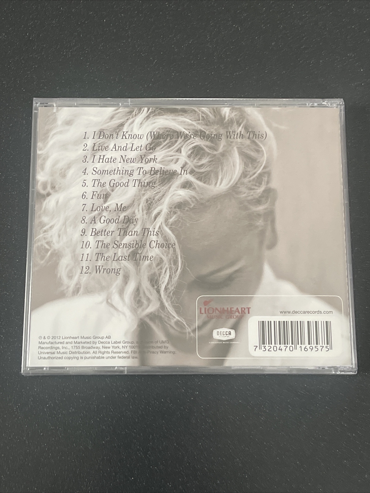 Anna Bergendahl - Something to Believe In - Universal Music Group -CD Album 2012