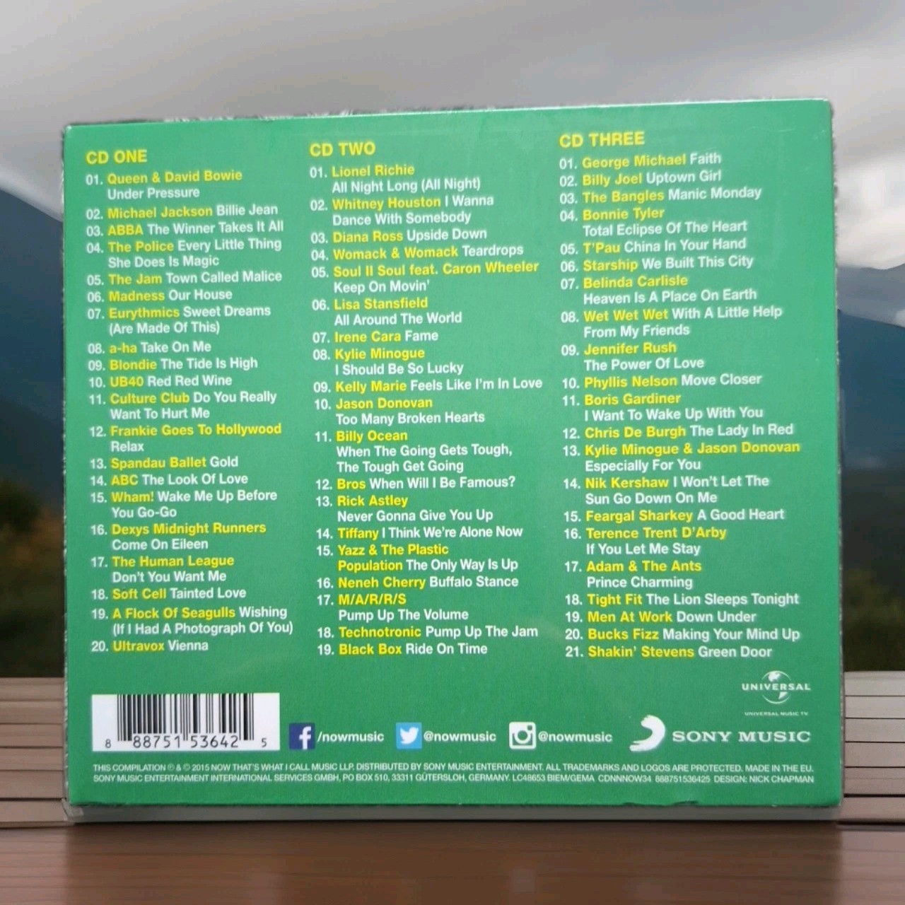Now That’s What I Call The 80s 3 x CD 60 Hits Factory Sealed.