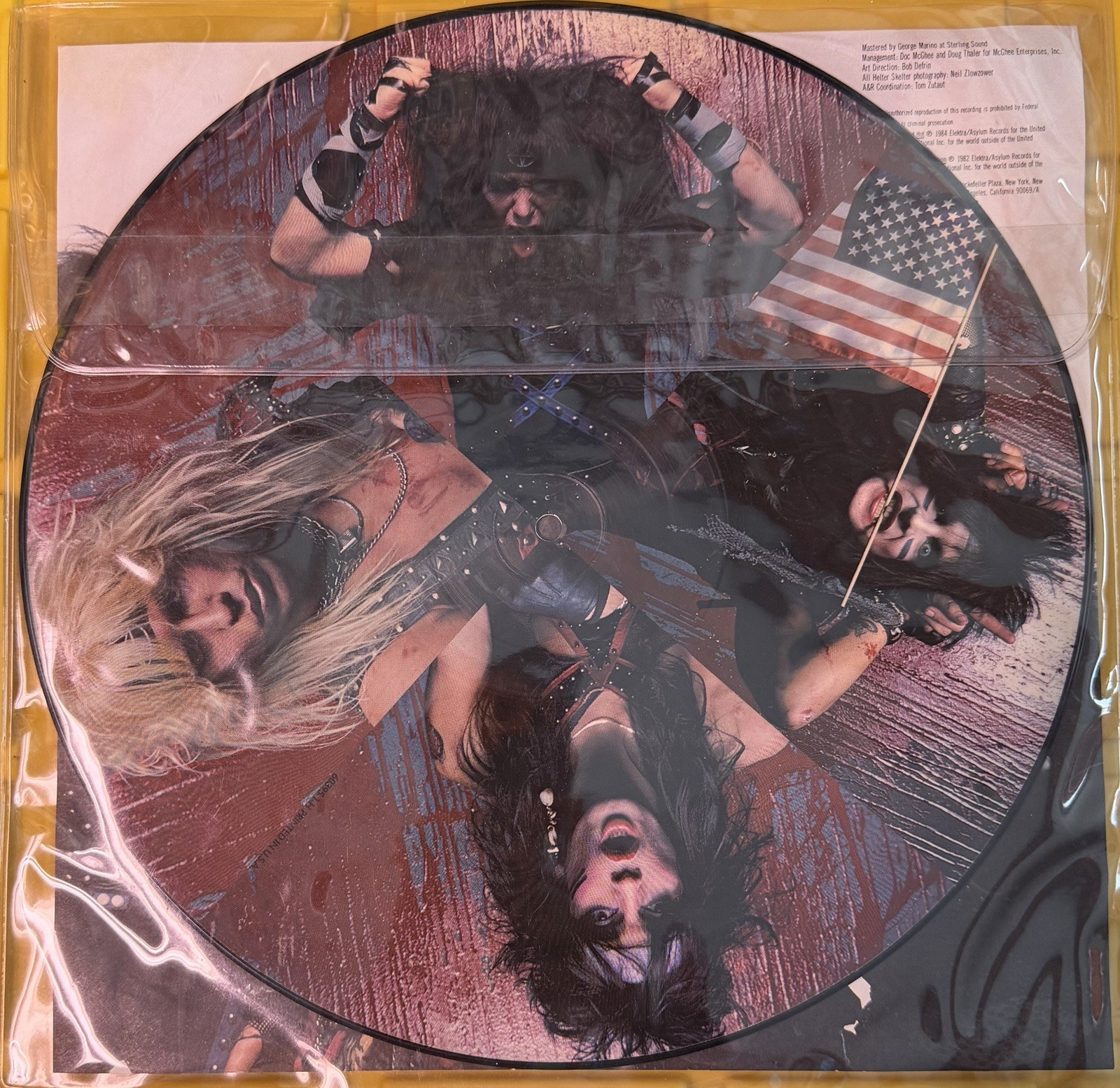 Motley Crue ‎– Helter Skelter (1984) Elektra ‎– 60395-1-H picture disc New