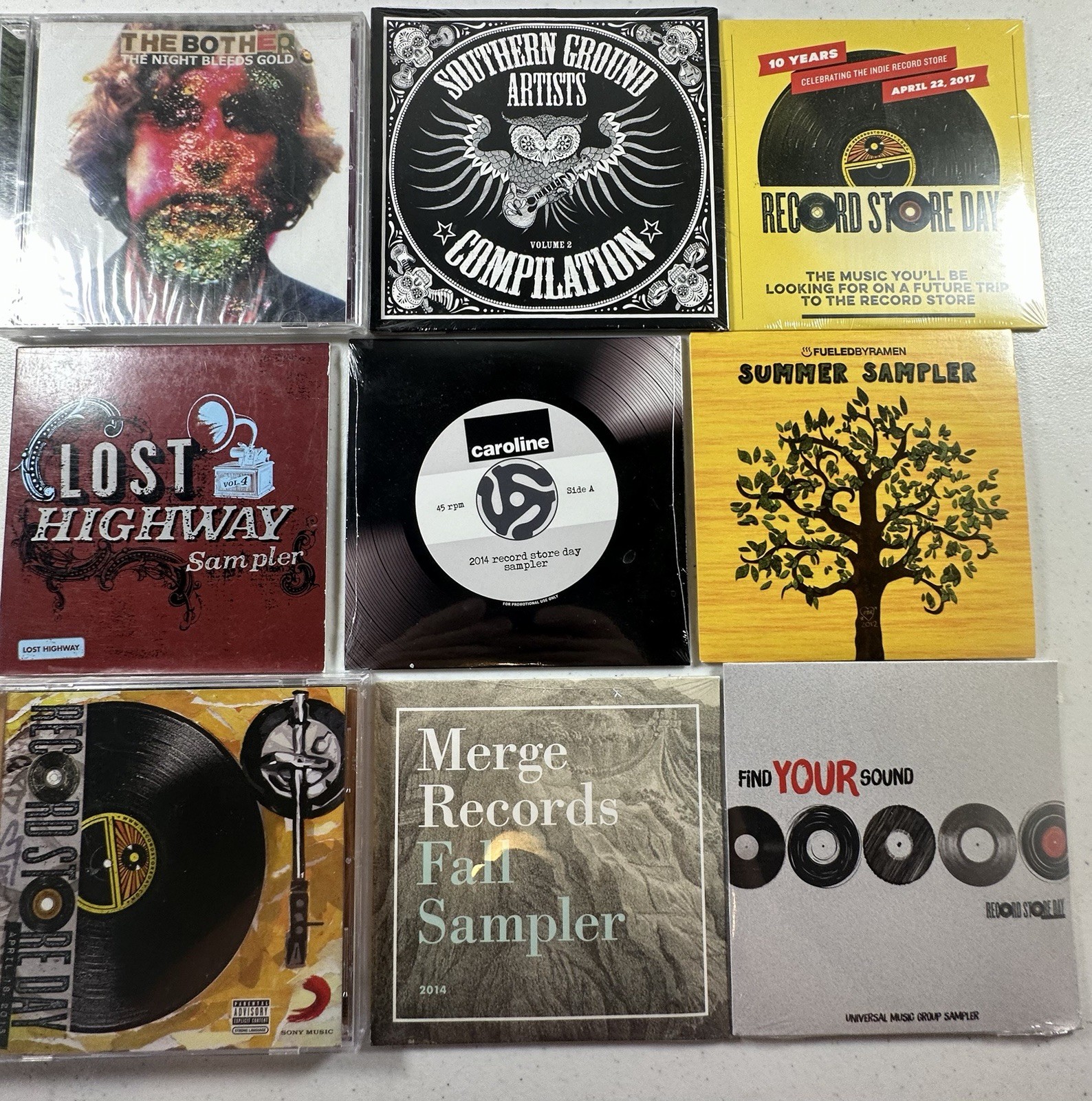 9 Record Store Day CD Compilations From Various Labels And Years Many Sealed