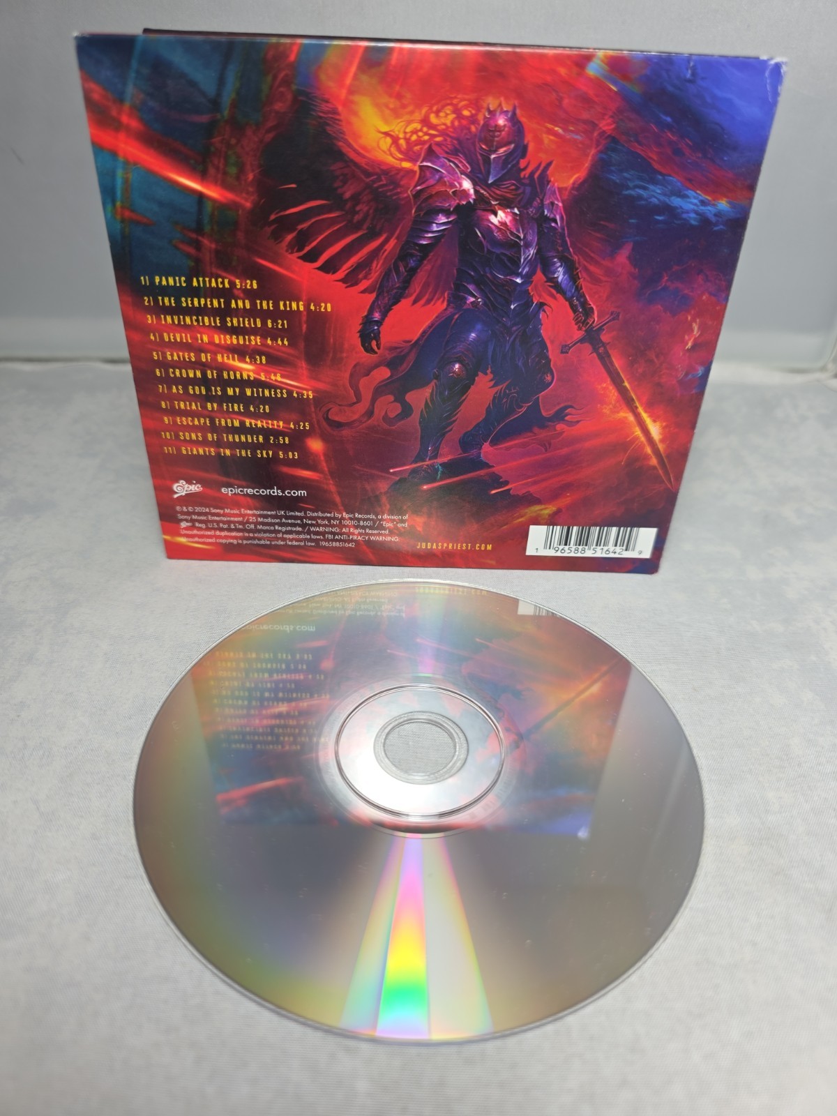 Invincible Shield by Judas Priest CD 2024 Authentic Tested Mint