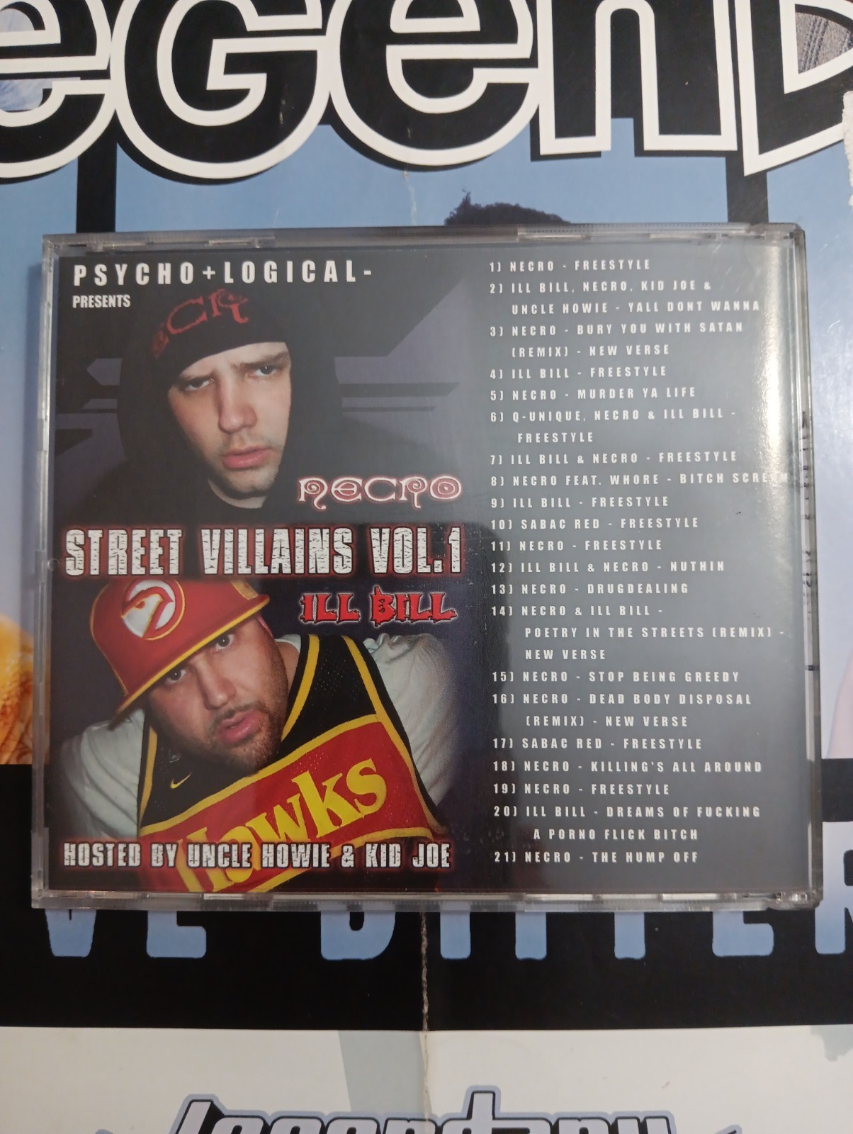 NECRO & ILL BILL- STREET VILLAINS VOL. 1 CD Rap Hip-Hop SUPER RARE PROMO