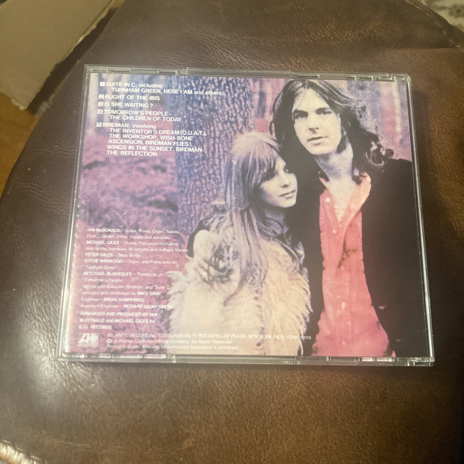 MCDONALD AND GILES - S/T - Japan Import CD 1989 - Missing Obi - King Crimson