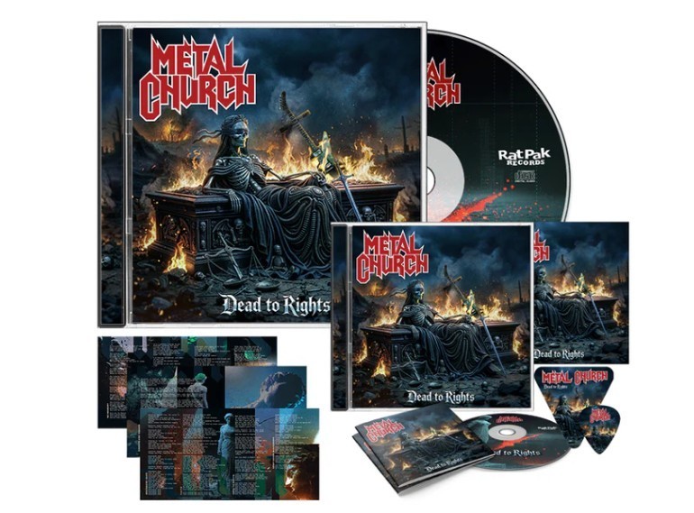 Autographed Metal Church Dead to Rights cd w/ bonus swag IN STOCK FAST SHIPPER