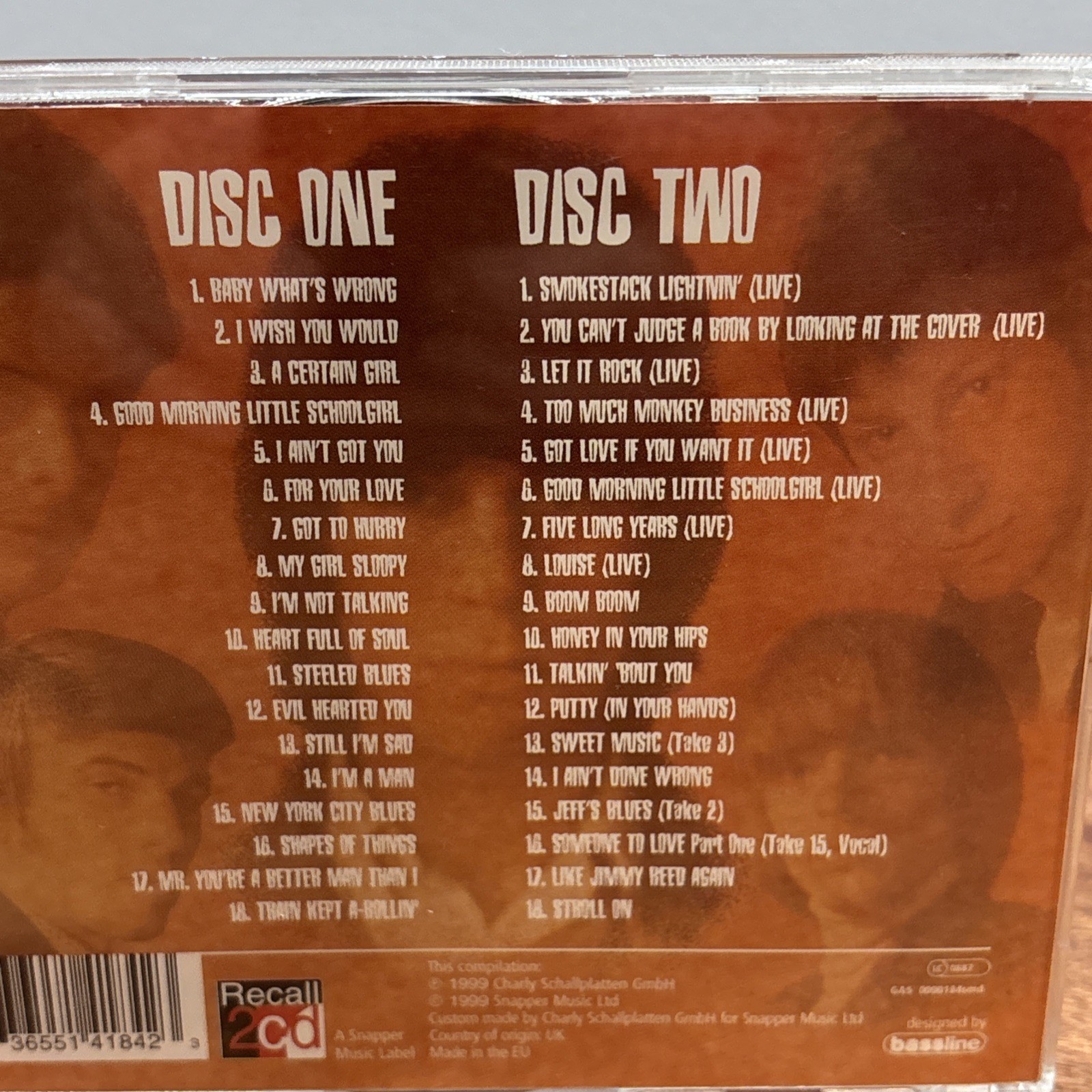 The Yardbirds The Ultimate Collection 2 CD Set 1999