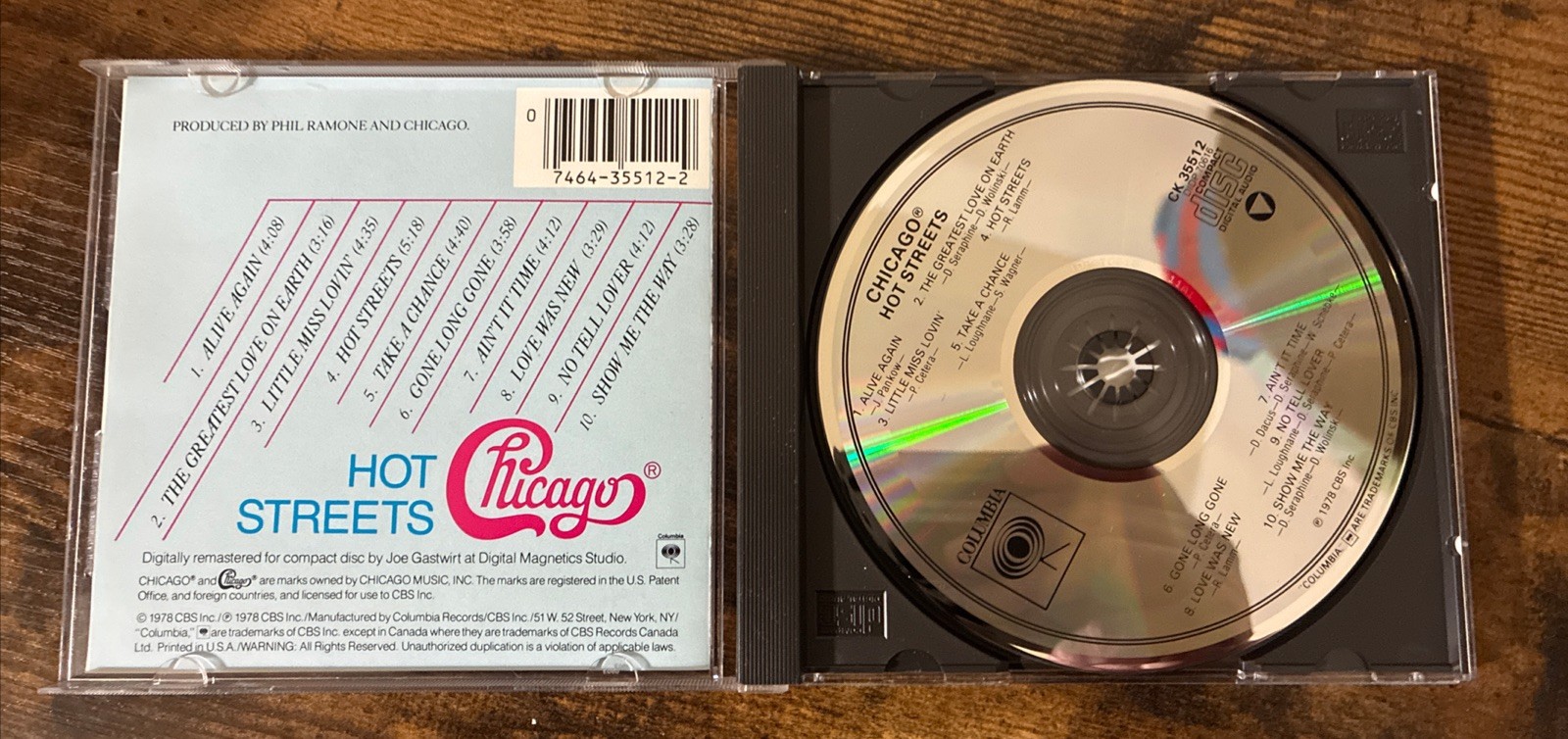 Chicago Hot Streets Collectors Choice CD 1978