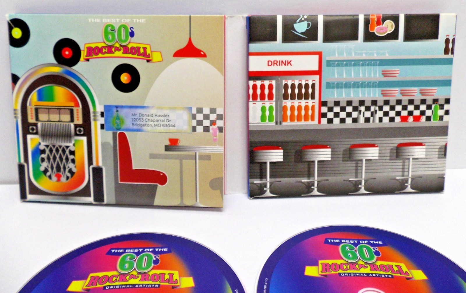 The Best of the 60s ROCK n ROLL 5 CD Tri Fold Folio Gate Fold. ORIGINAL Artists.