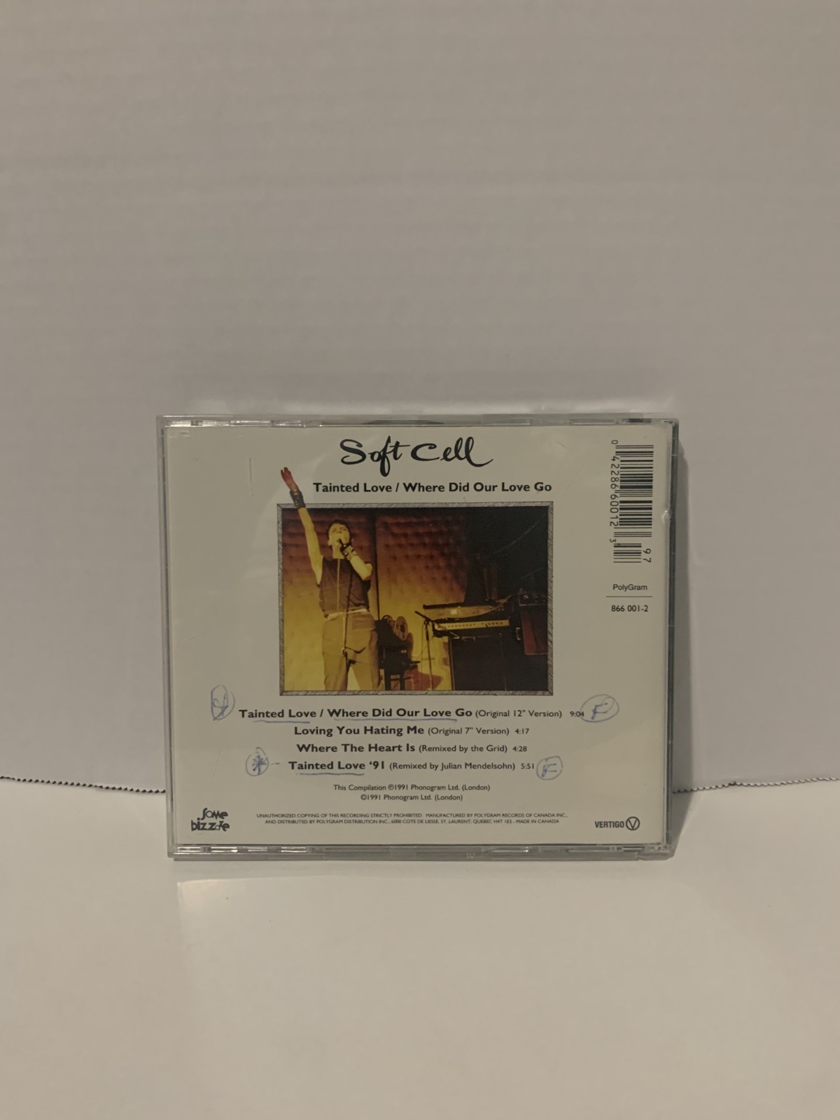 Tainted Love/Where Did Our Love Go [EP] by Soft Cell '91 (CD, Vertigo (Germany))