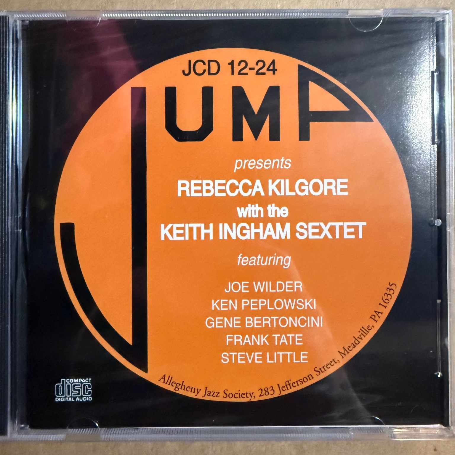 Rebecca Kilgore – Jump! CD 2001 Jazz Swing Vocal JUMP Allegheny Jazz